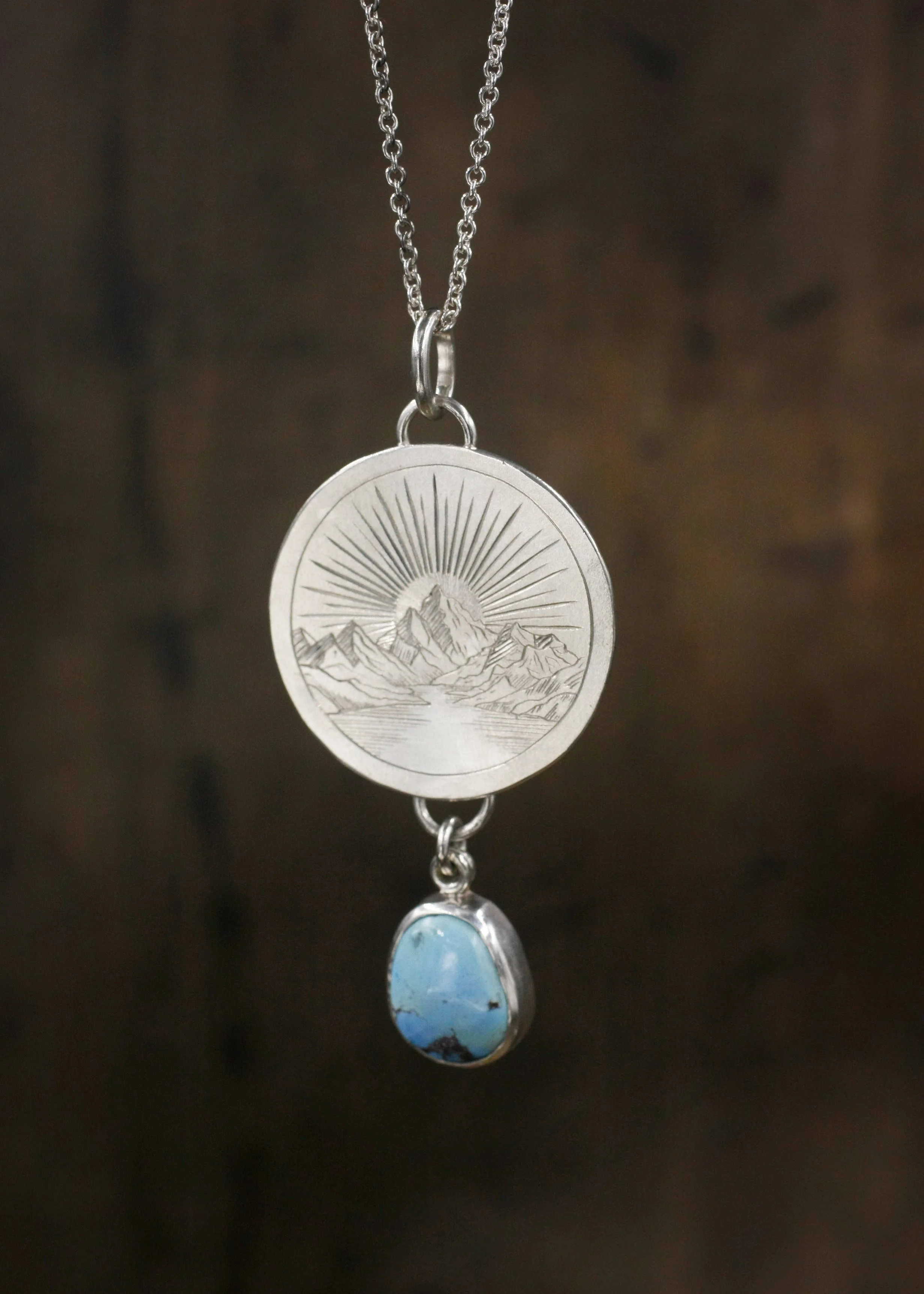Gravée Fjord Golden Hills Turquoise Pendant 1.JPG