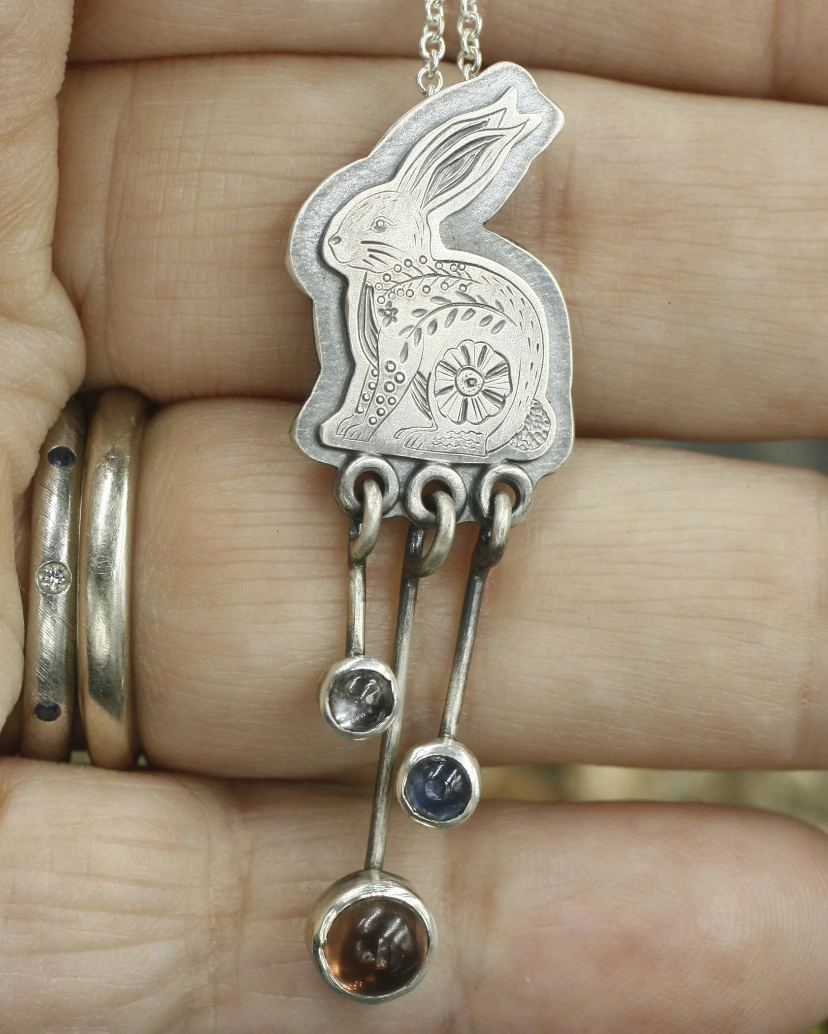 Folk Bunny with Dangles Pendant 3.jpg