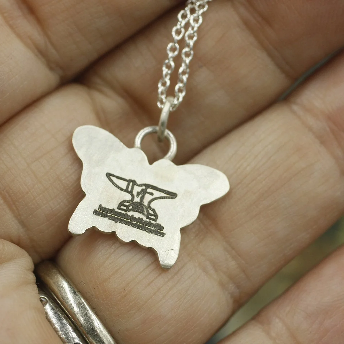 Gravée Mini Butterfly Crescent Moons Pendant 5.jpg