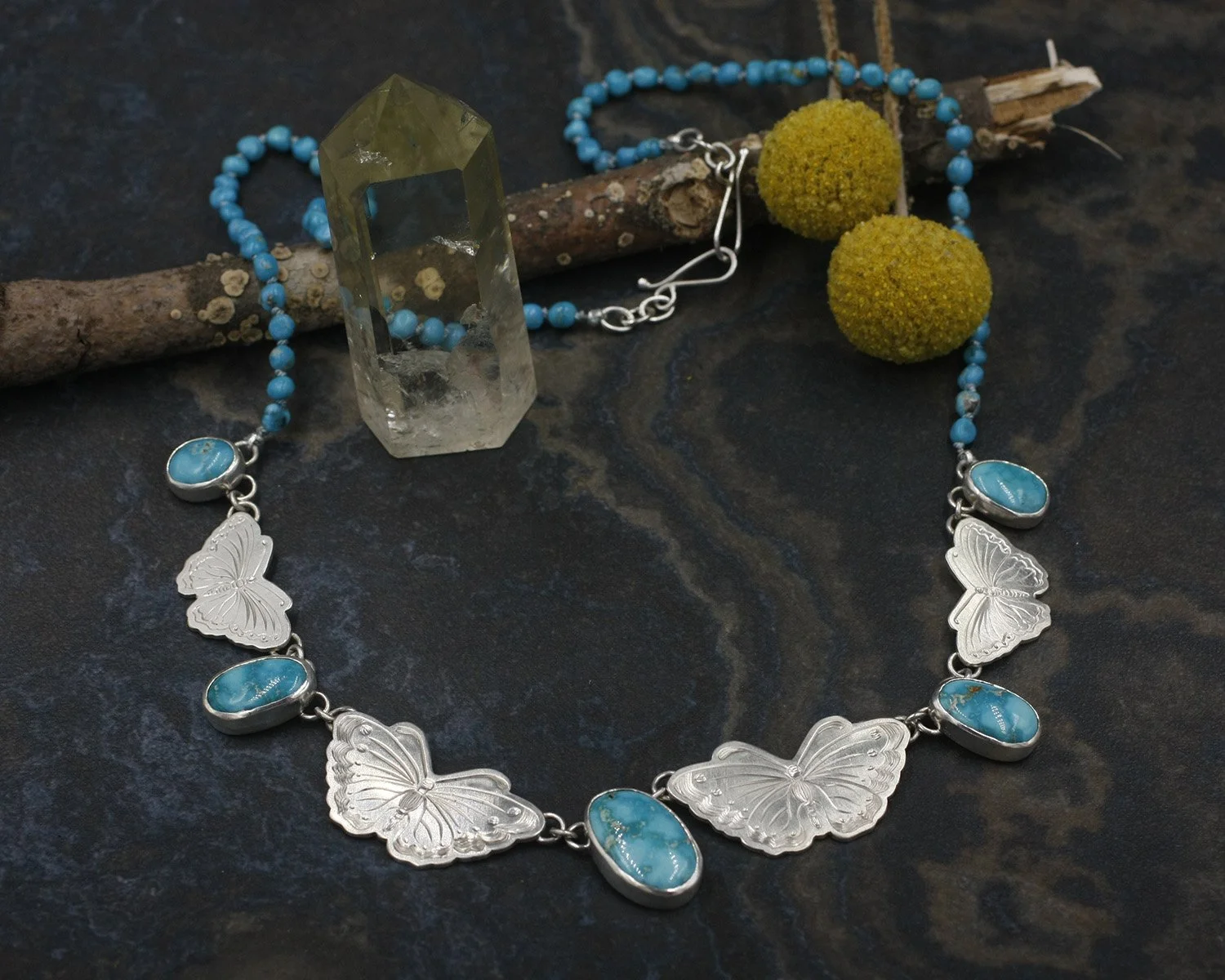 Gravée Butterfly Blue Ridge Turquoise Neckpiece.jpg