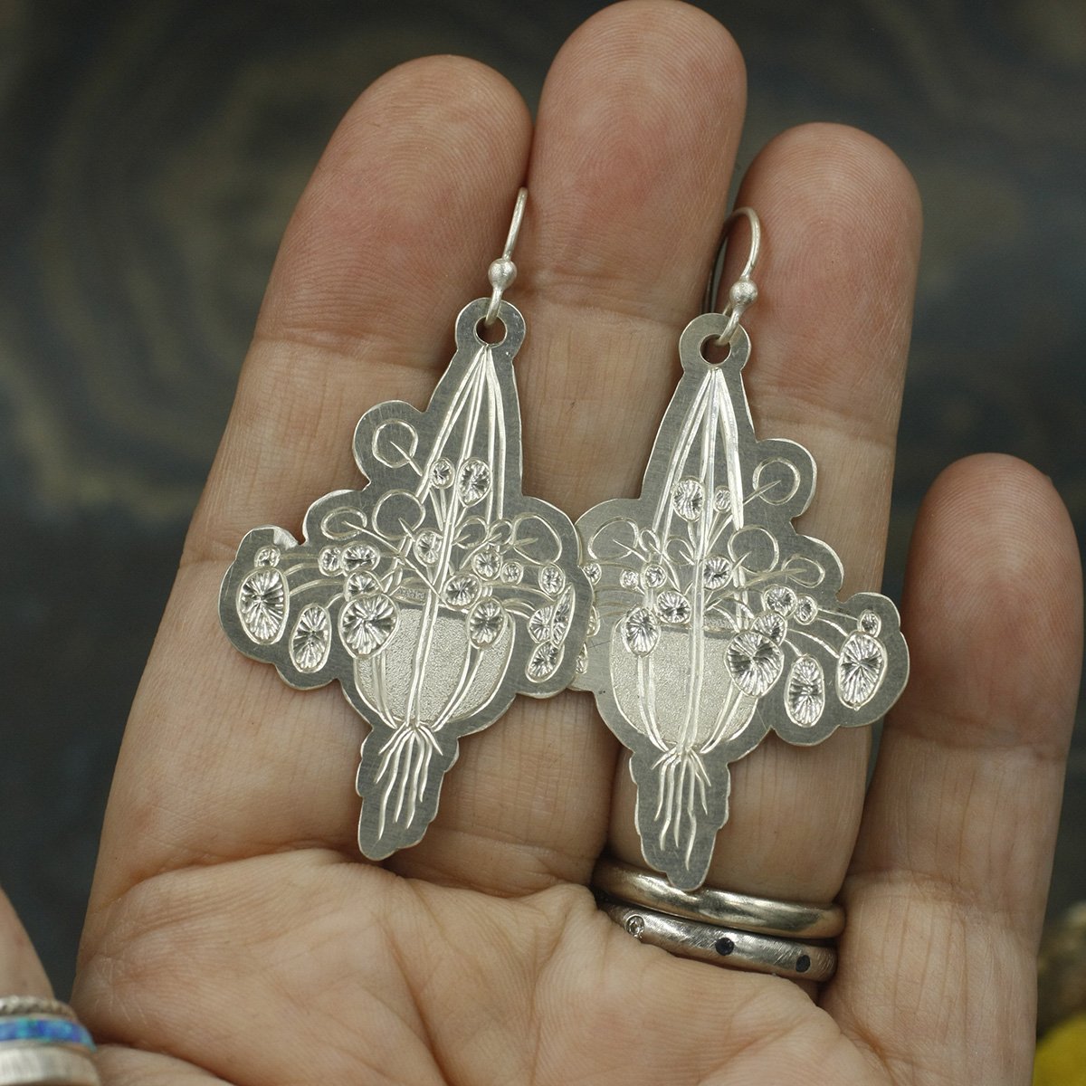 Gravée Hanging Plant Pilea Earrings 4.jpg