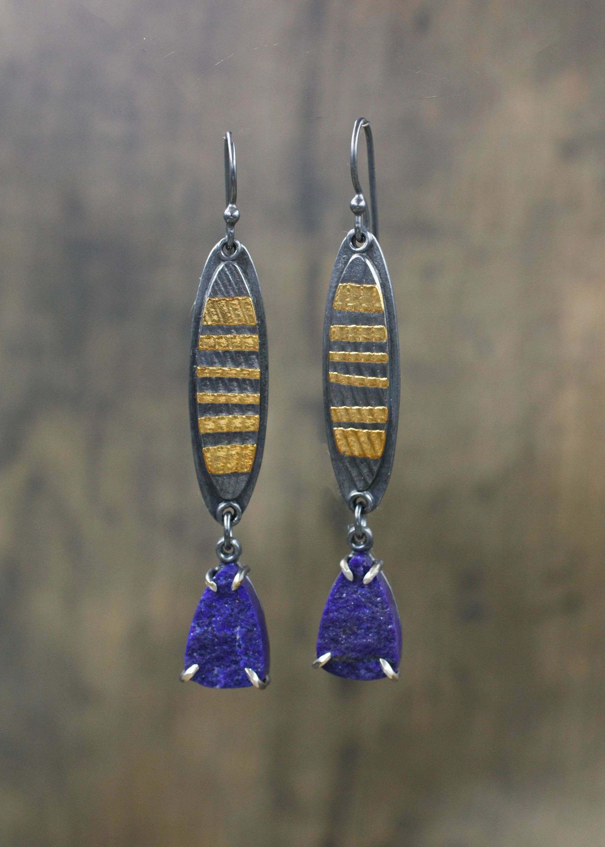 Vivi Magoo Horizon Fused Gold Lapis Earrings.jpg