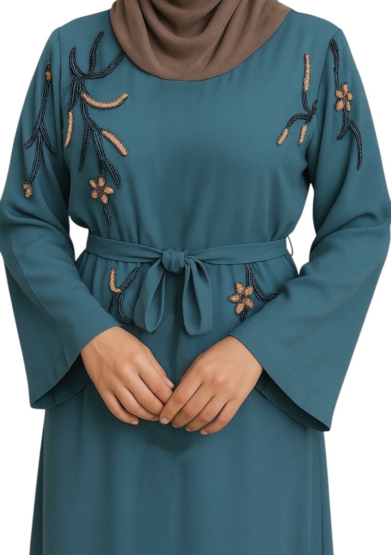 Turquoise Abaya Kaftan