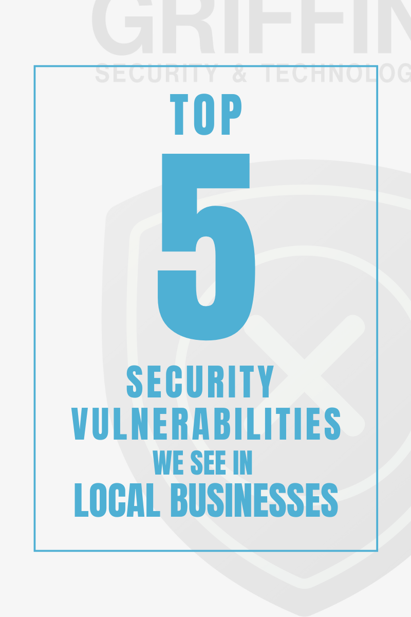Top 5 Security Vulnerabilities we see in local Businesses