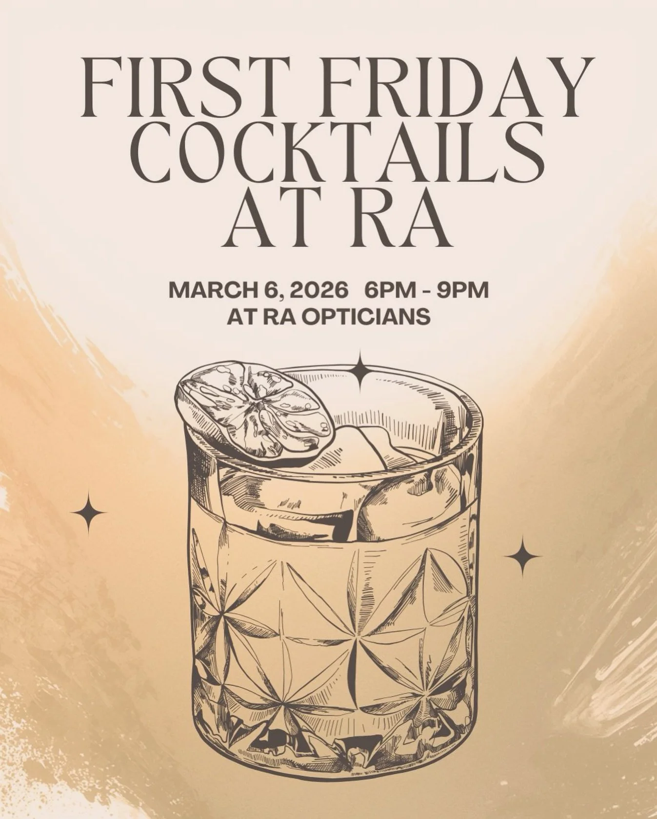 Tonight is First Friday in the @factoryartsdistrict and we&rsquo;ll be open 6p-9p for Cocktails. We&rsquo;ll be serving Lyle&rsquo;s Smoked Old Fashioneds. Come hang with our near-eastside community and try on rad frames! #FEELSEEN #indianapolis