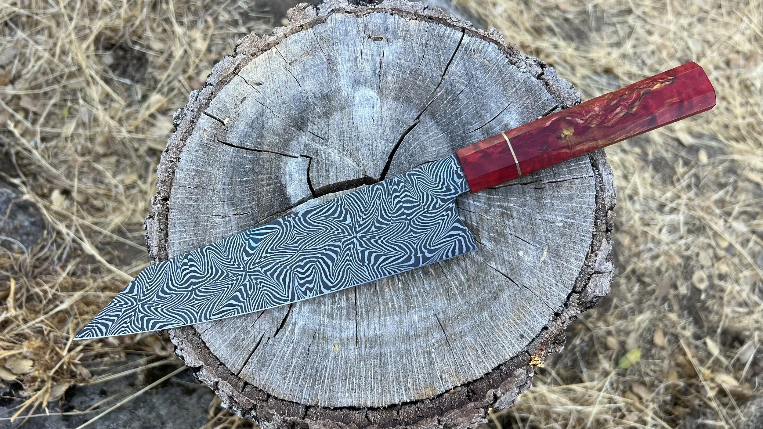 Mosaic chefs knife