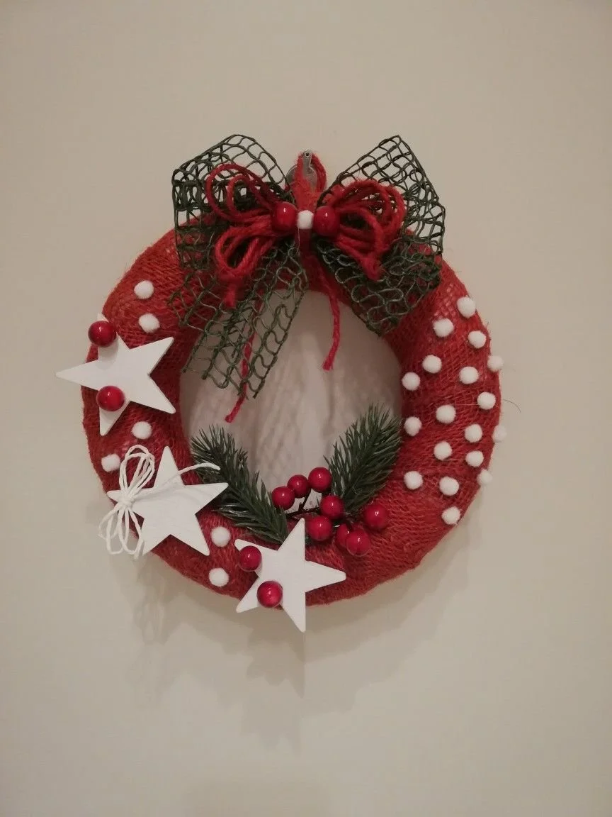 Taller: Elaboración de corona navideña