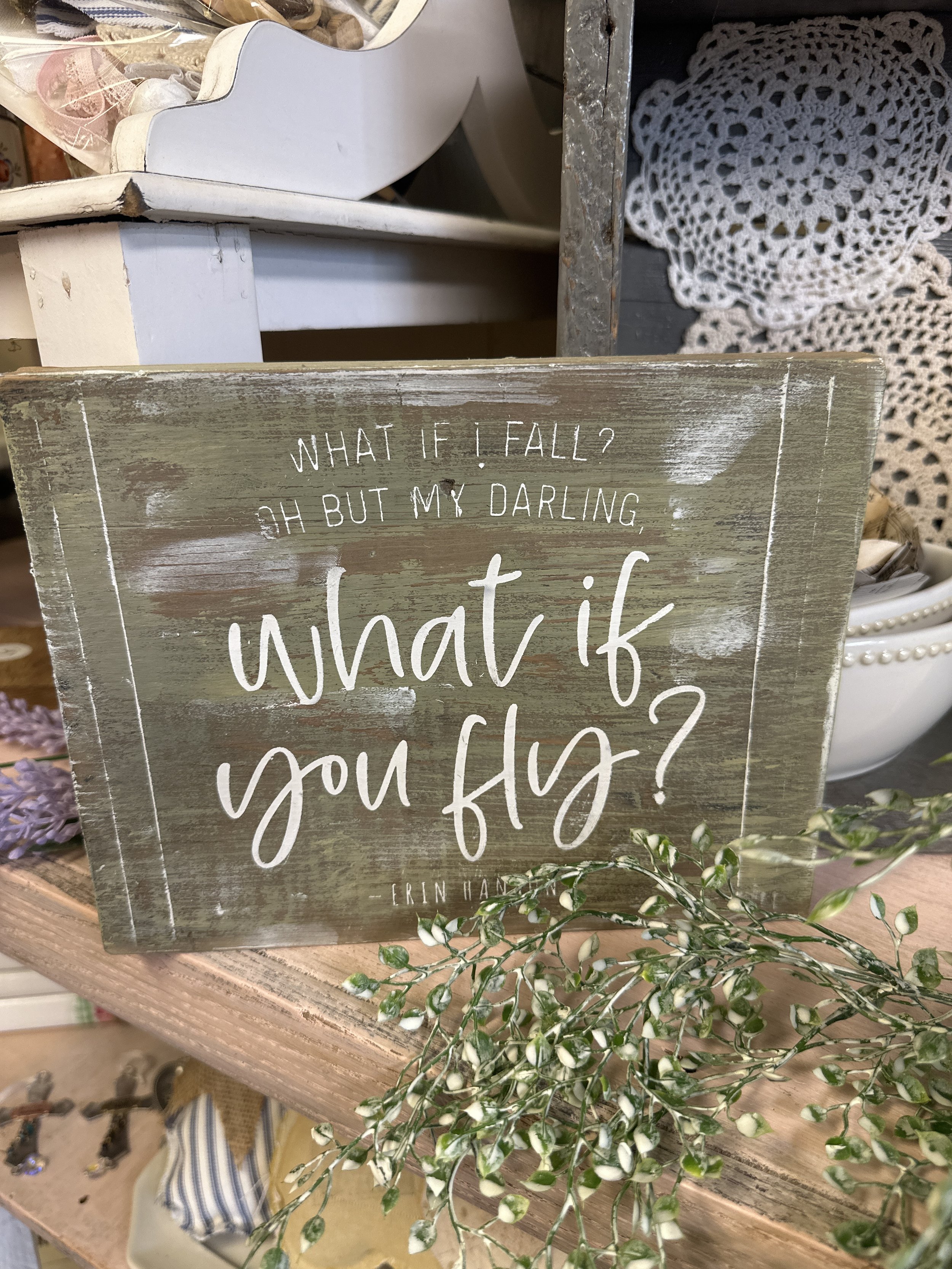 What if you fly handmade wood sign