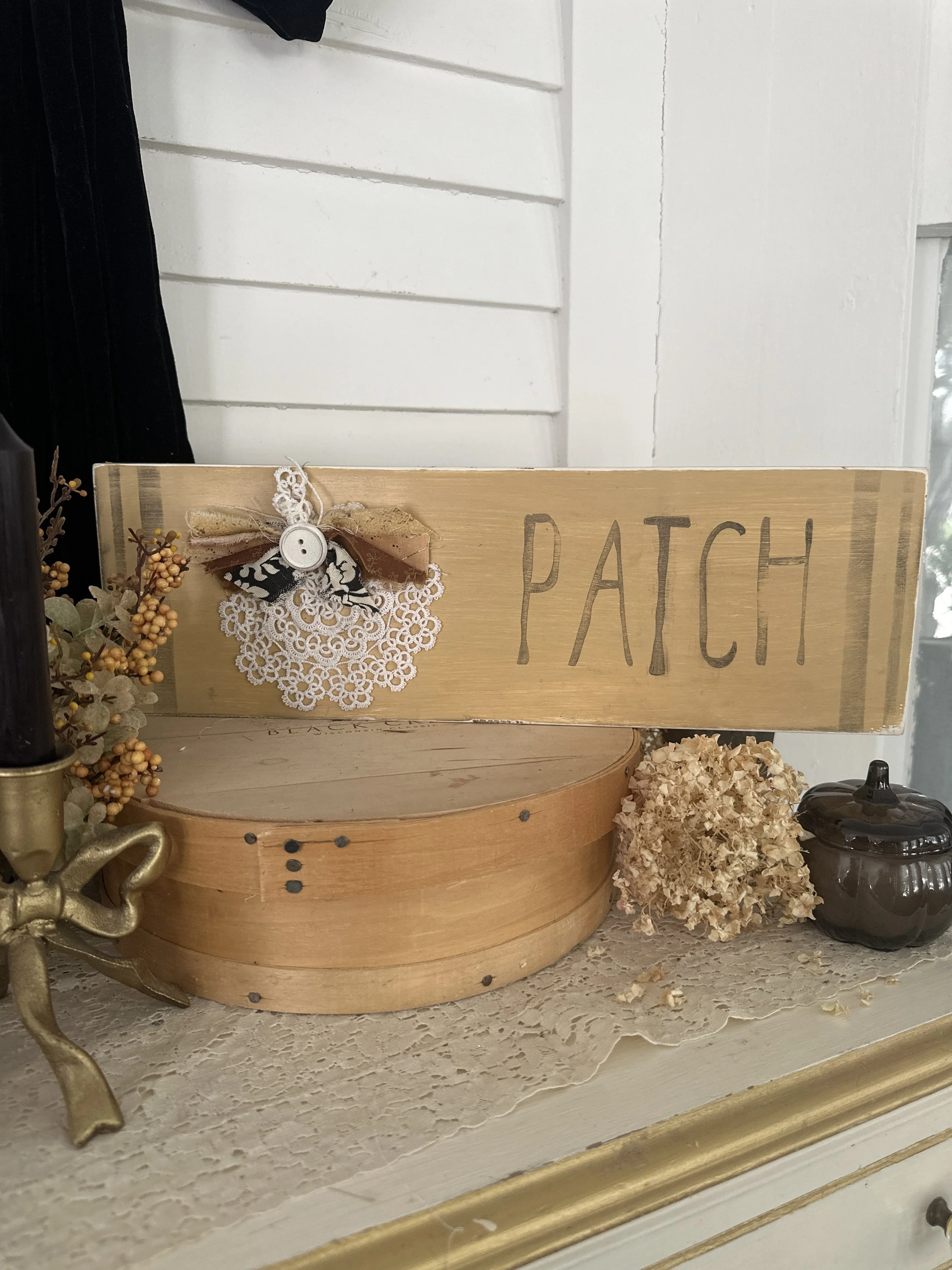 Pumpkin patch wood sign