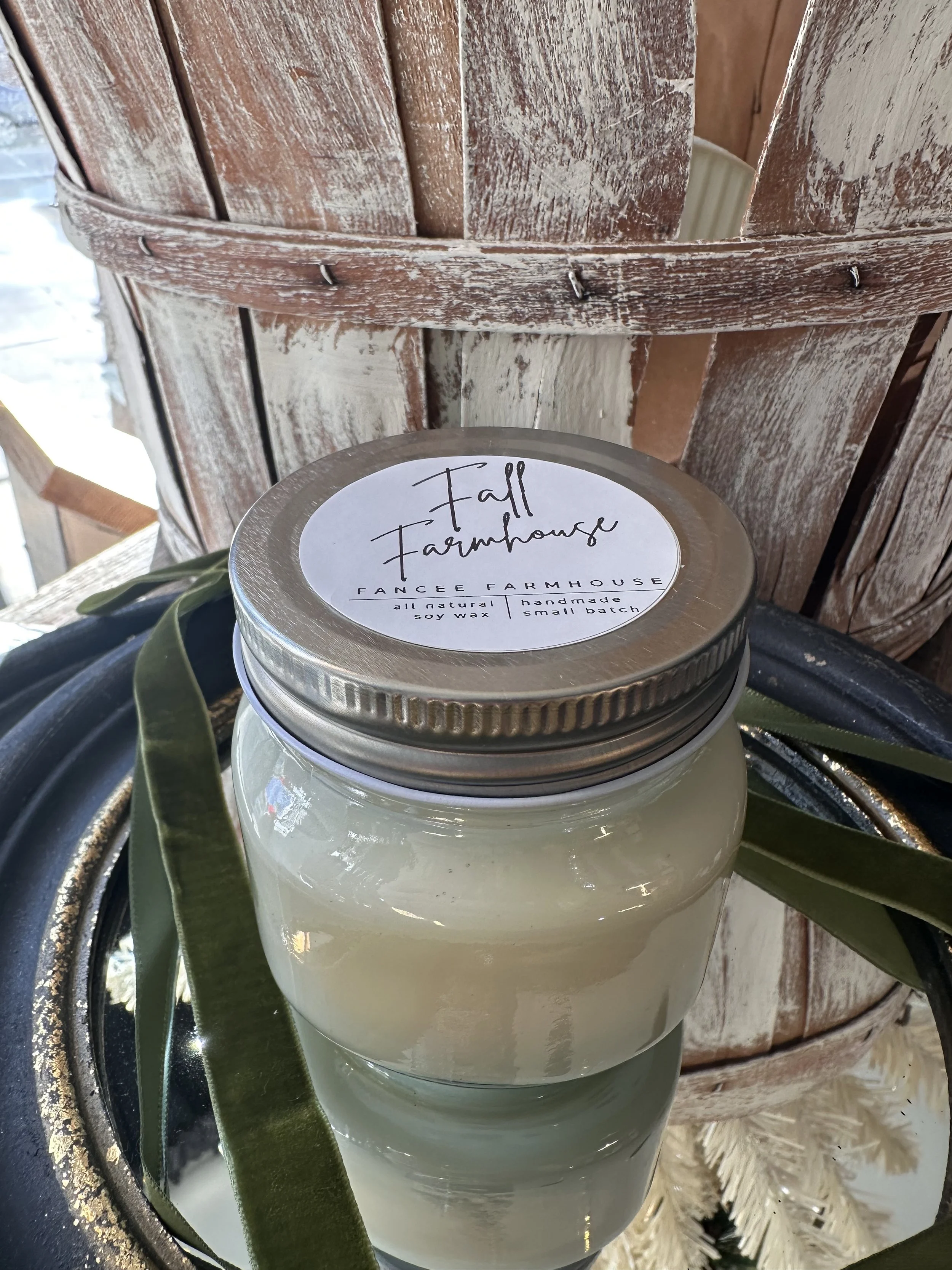 Fall Farmhouse scented fragrant soy candle