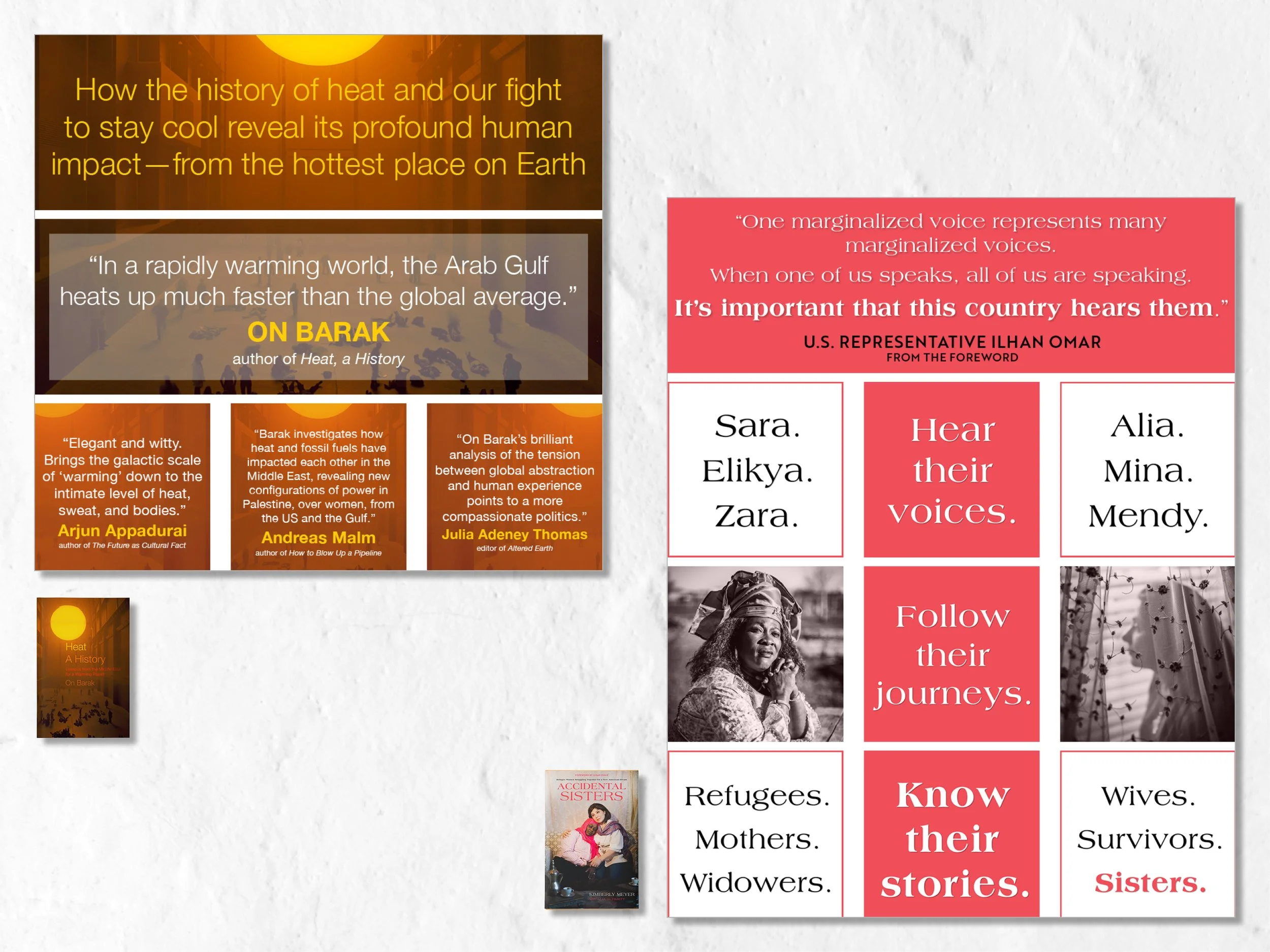 "From the publisher" graphics for Amazon product pages. These provide an opportunity for thematic collateral to reinforce the branding of the book.