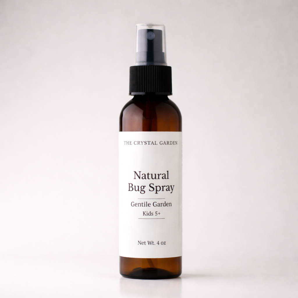 Natural Bug Spray Gentle Garden 5+ plant-based outdoor spray designed for everyday family use
