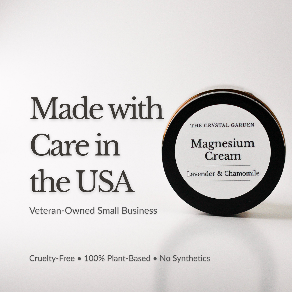 Magnesium Cream and Foot Soak Lavender Chamomile bundle in amber jar and mineral soak pouch. made in USA, a veterain owned small company