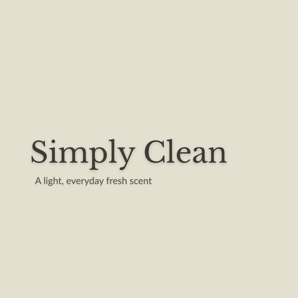 simply clean suporting photo