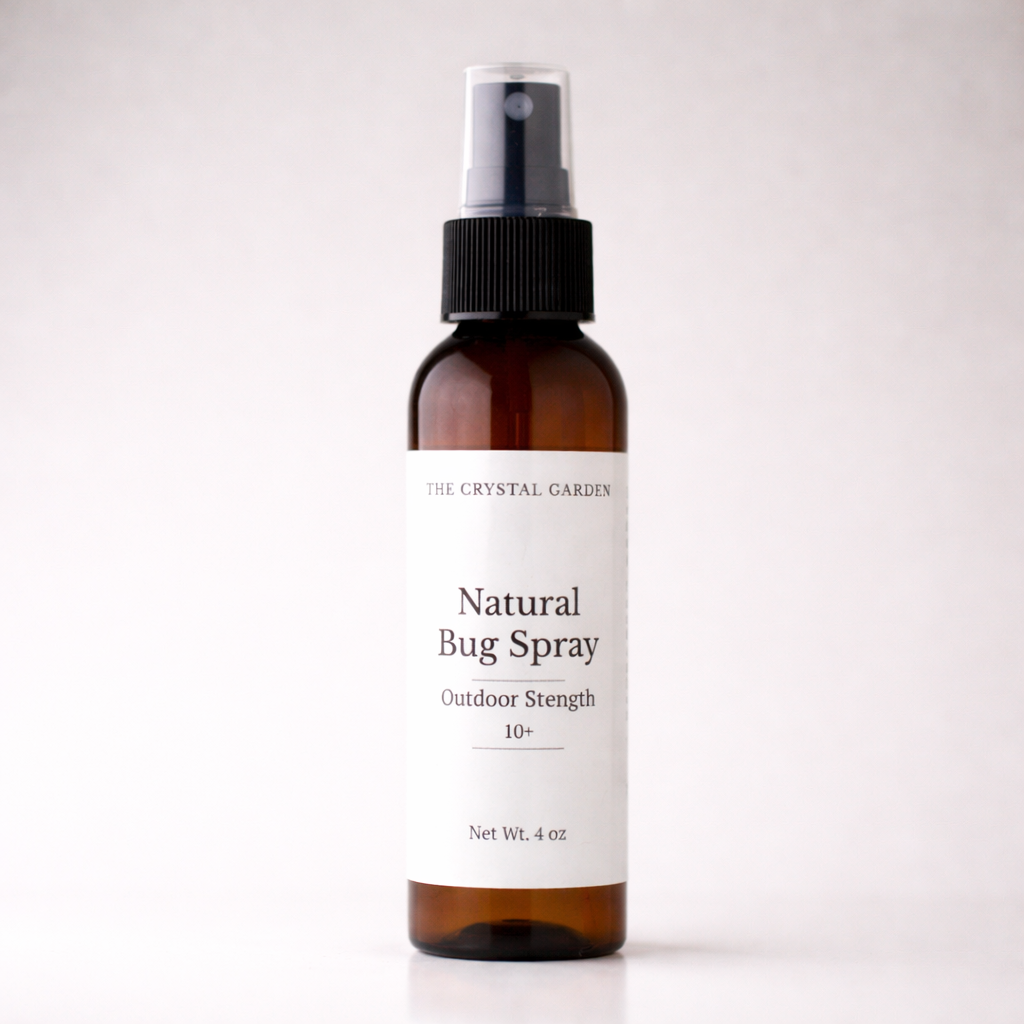 Outdoor Strength natural bug spray available in 2 oz and 4 oz bottles for outdoor use