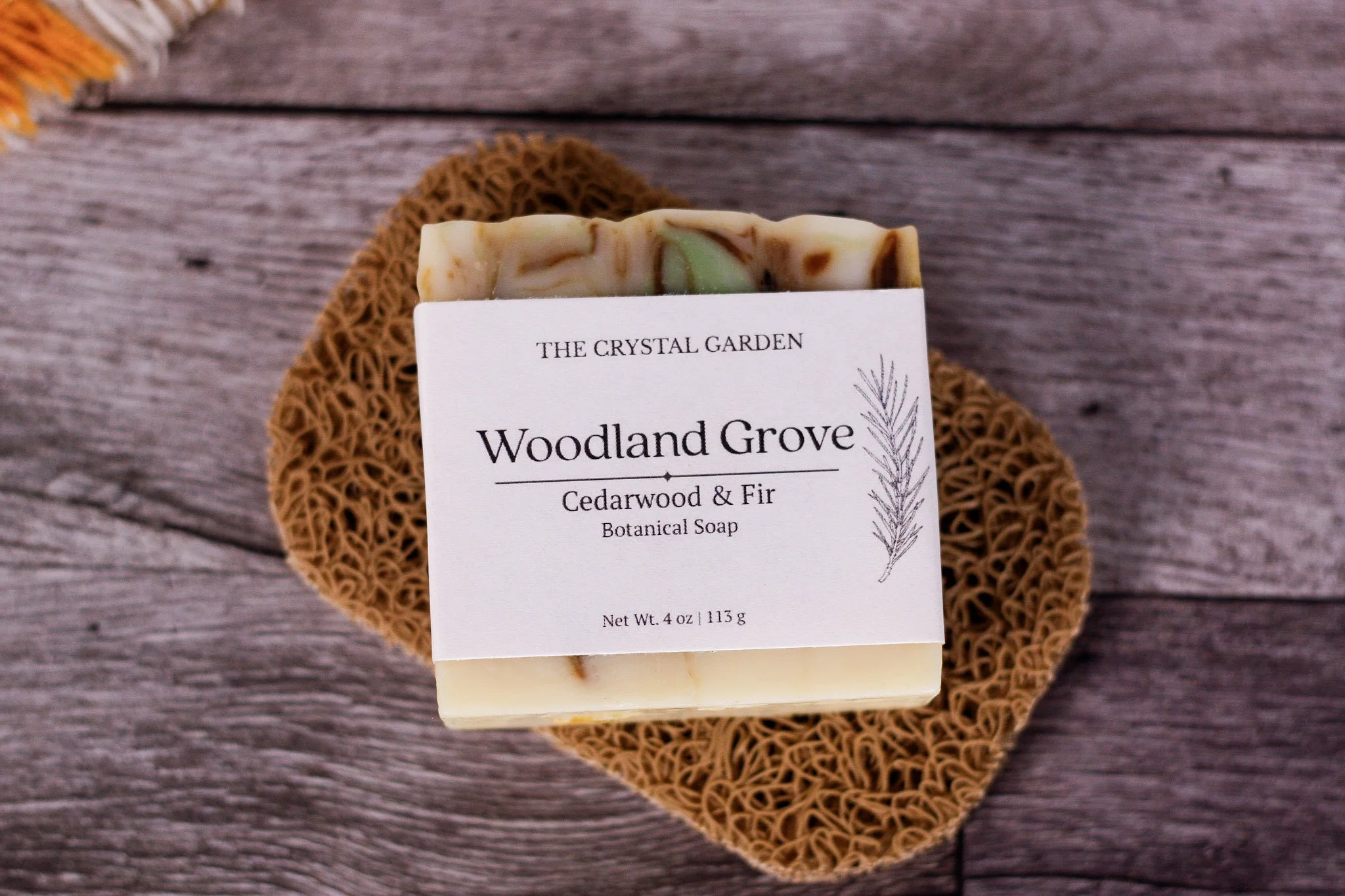 Woodland Grove Bar soap created by the Crystal Garden