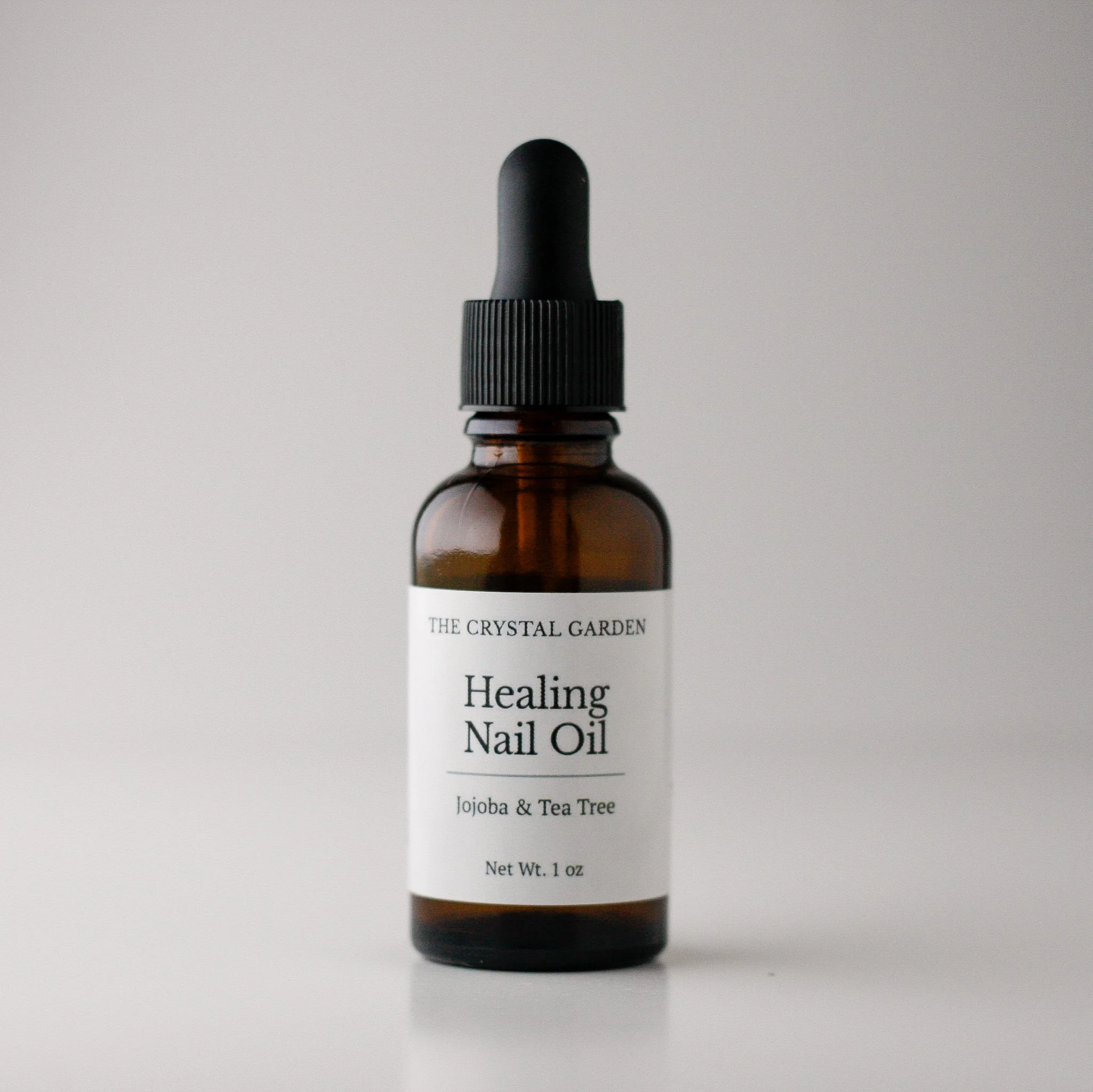 healing nail oil glass bottle botanical cuticle oil