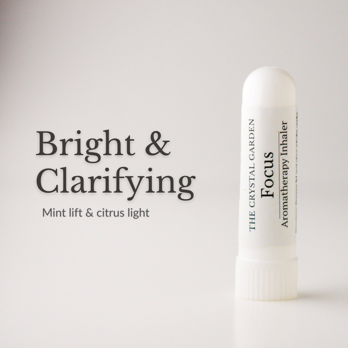 Aromatherapy inhaler, focus by The Crystal Garden, studo setting