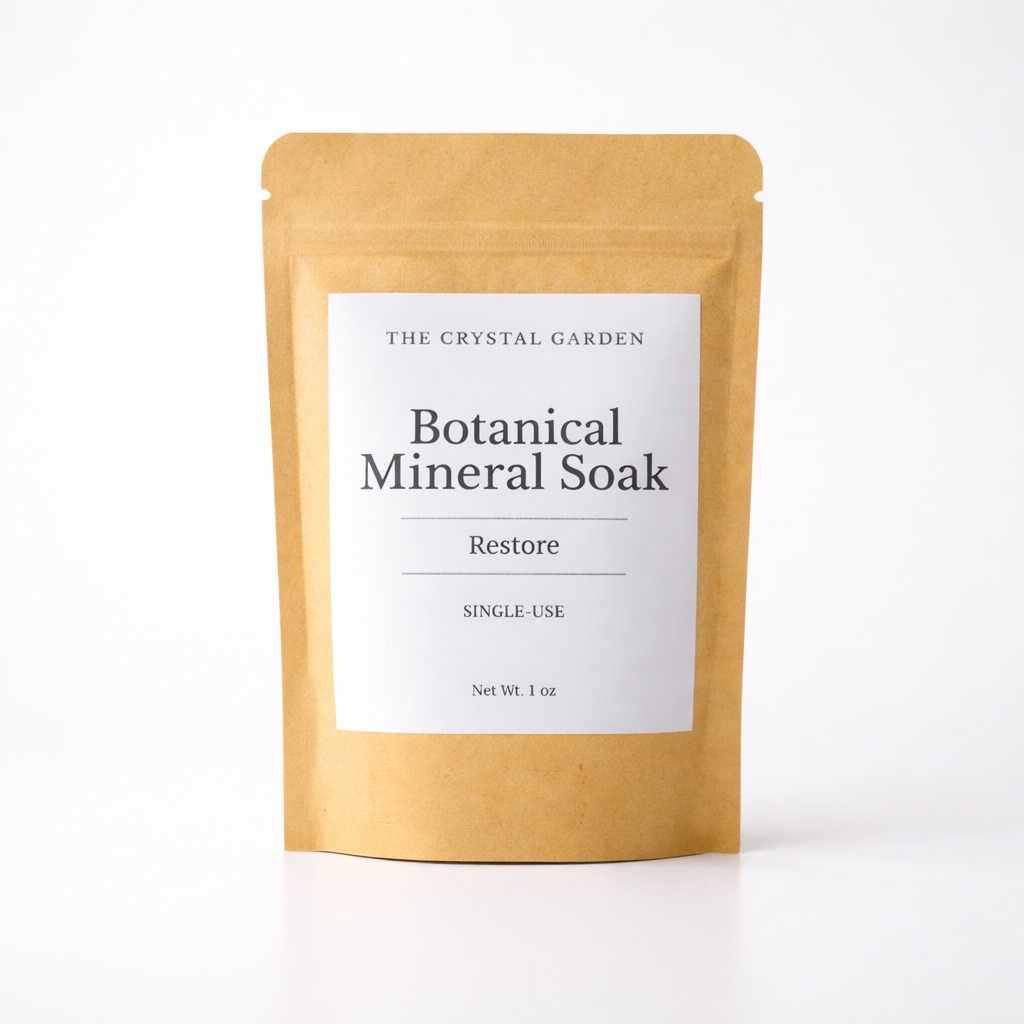 Botanical Mineral Soaks, bulk ordering but the Crystal Gardend. Party Favors