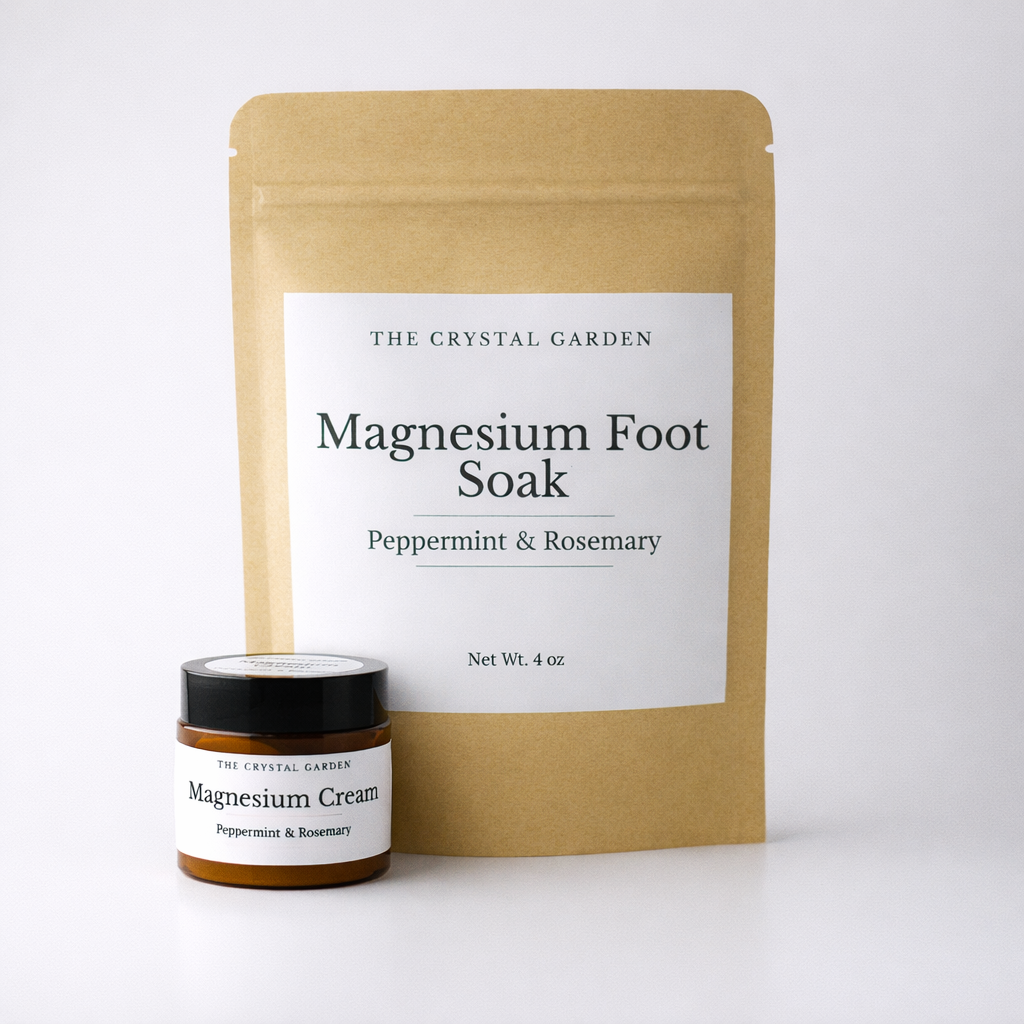 Peppermint Rosemary Magnesium Cream & Foot Soak Set