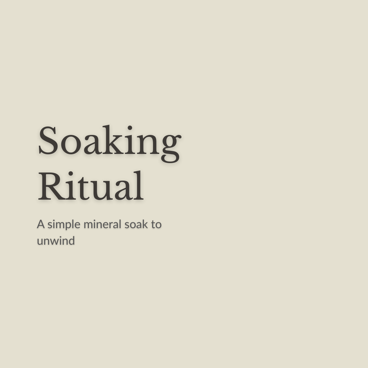 Soaking Ritual, lavender and sweet orange