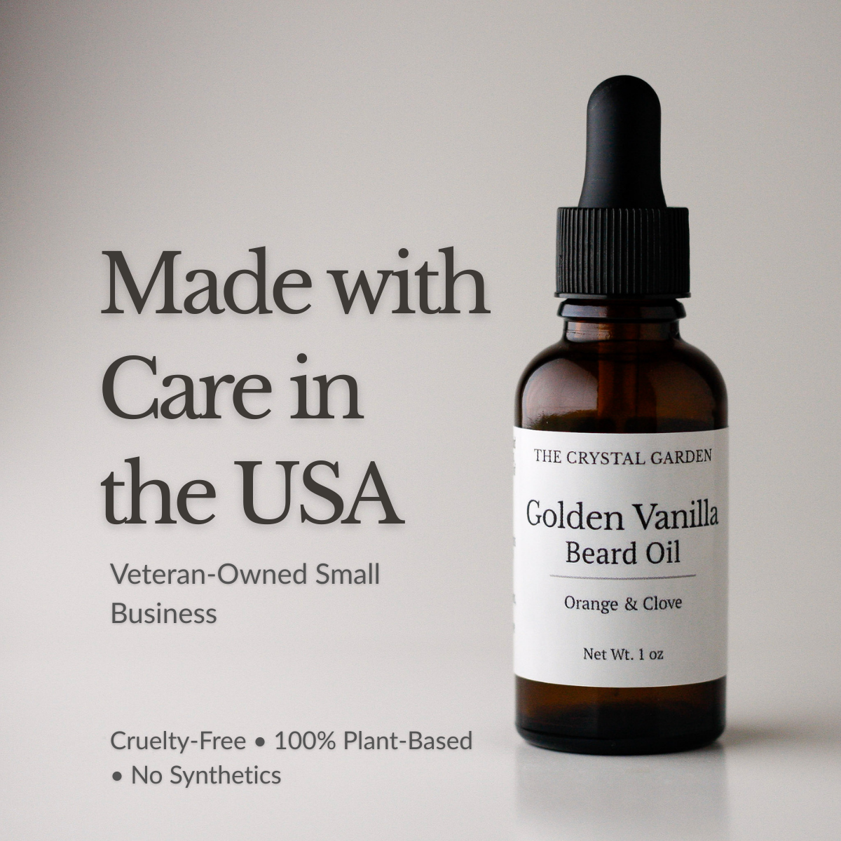 Made in USA, a veterin owned small business