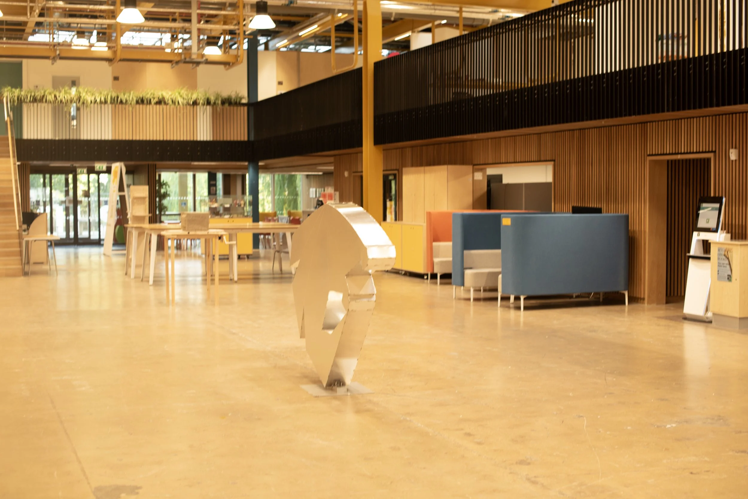 Site-Specific View of 'Interaction II' (2025), 'The Street' at Bath Spa University, UK.