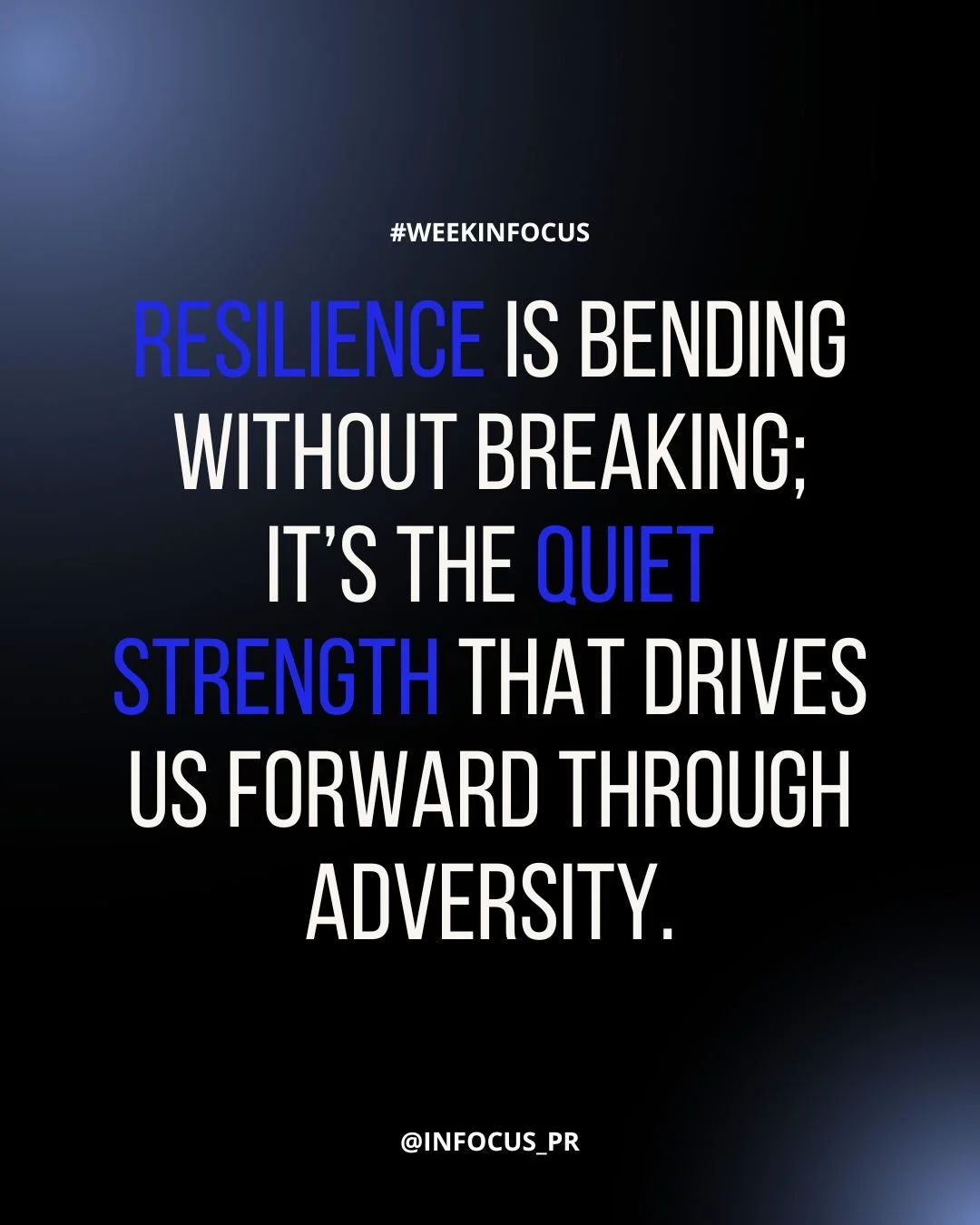 In the face of challenges, resilience isn&rsquo;t just about survival. It's about growth. Is a quiet skill and strength that helps us in our journeys.
#BeinFocus #inFocusPR #WeekinFocus #AuthenticStorytelling