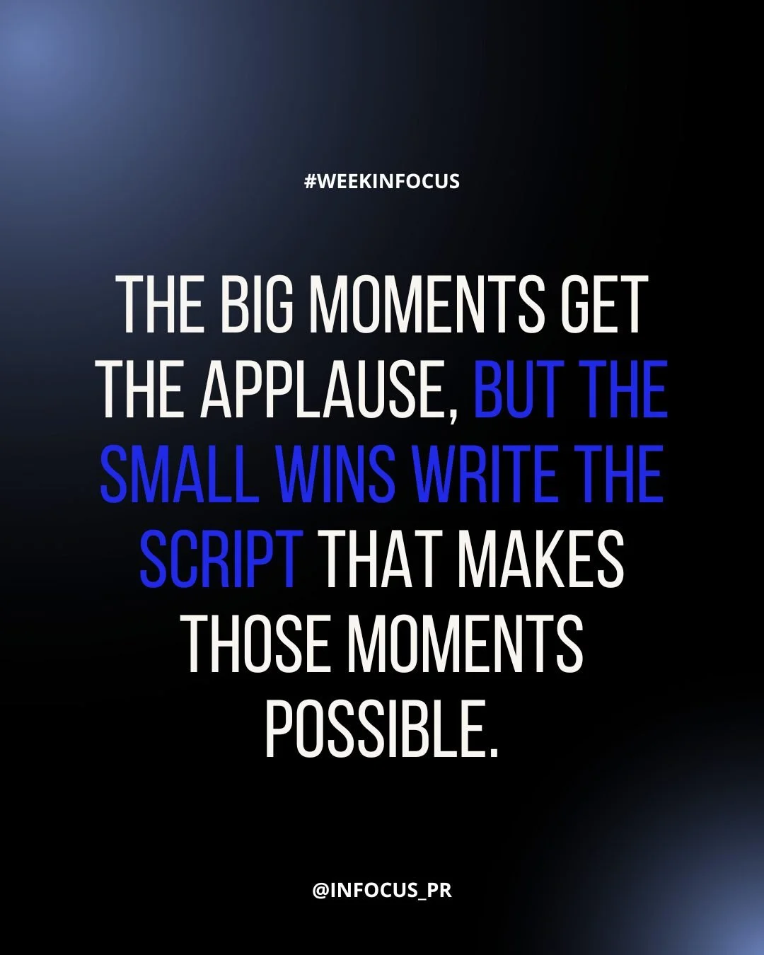 It's easy to focus only on the big milestones. As an entrepreneur is easy to only seek for that big break. That big win. But those moments don't appear out of nowhere. They're built from countless small decisions, daily commitments, and incremental p