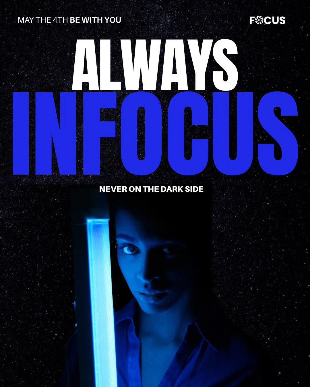 May the 4th be with you.
We can't move objects with our minds or jump across star destroyers.
But we can take a brand that's invisible and make it impossible to ignore (in any galaxy)
Jedis of focus. That's us.

#MayThe4th #inFocusPR  #BeInFocus
