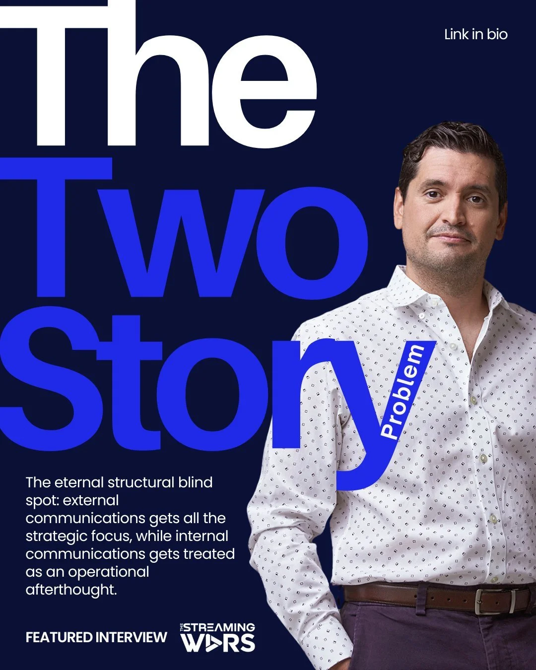 Las week I sat down with Rebecca Avery for The Streaming Wars to get into why this gap between internal communications and external storytelling keeps happening, what it really costs, and what closing it actually looks like in practice.
Full intervie
