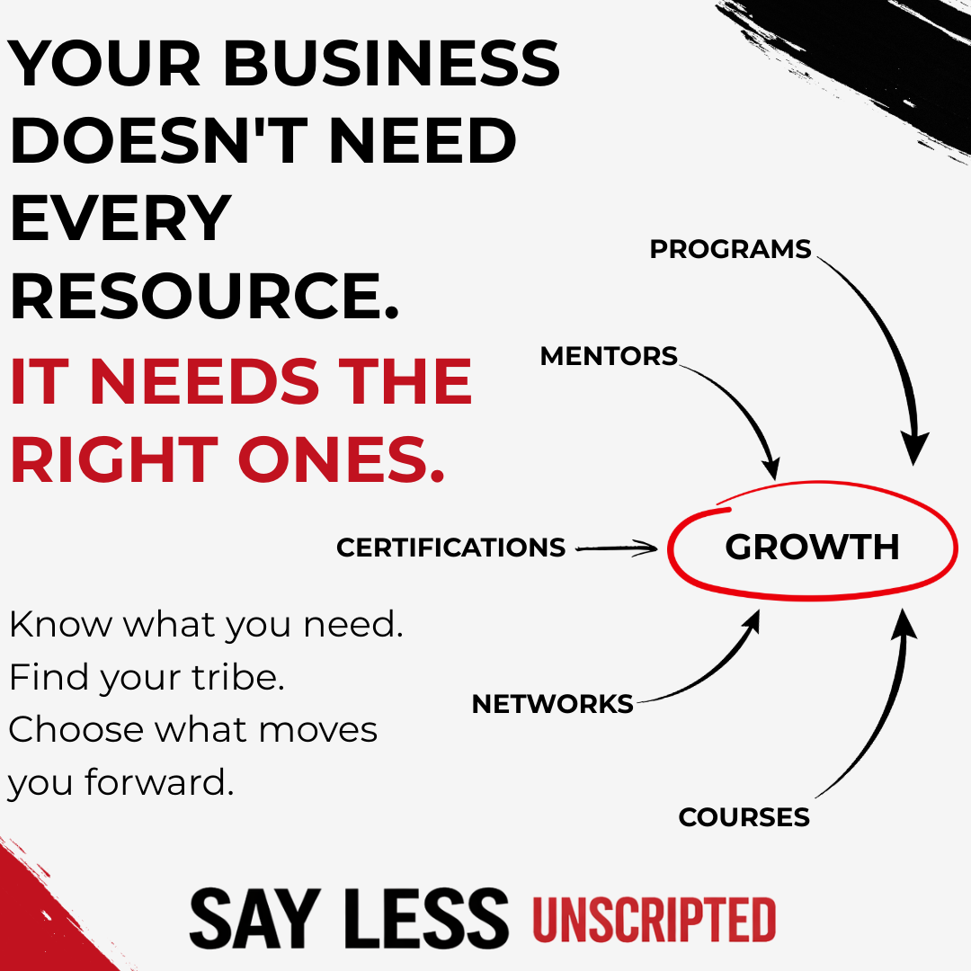 Your Business Doesn’t Need Every Resource. It Needs The Right Ones. 