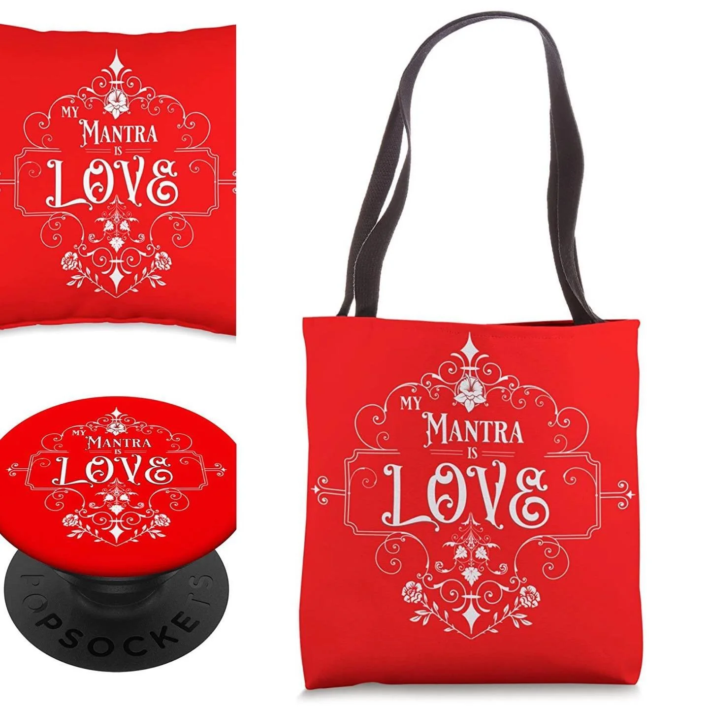 NEW Text and Swirl design. Text reads &ldquo;My Mantra Is Love&rdquo; in bright red, available on a variety of products sold on Amazon. Link in bio.
Perfect graphic and text design for those who love to express their love for the world, those around 