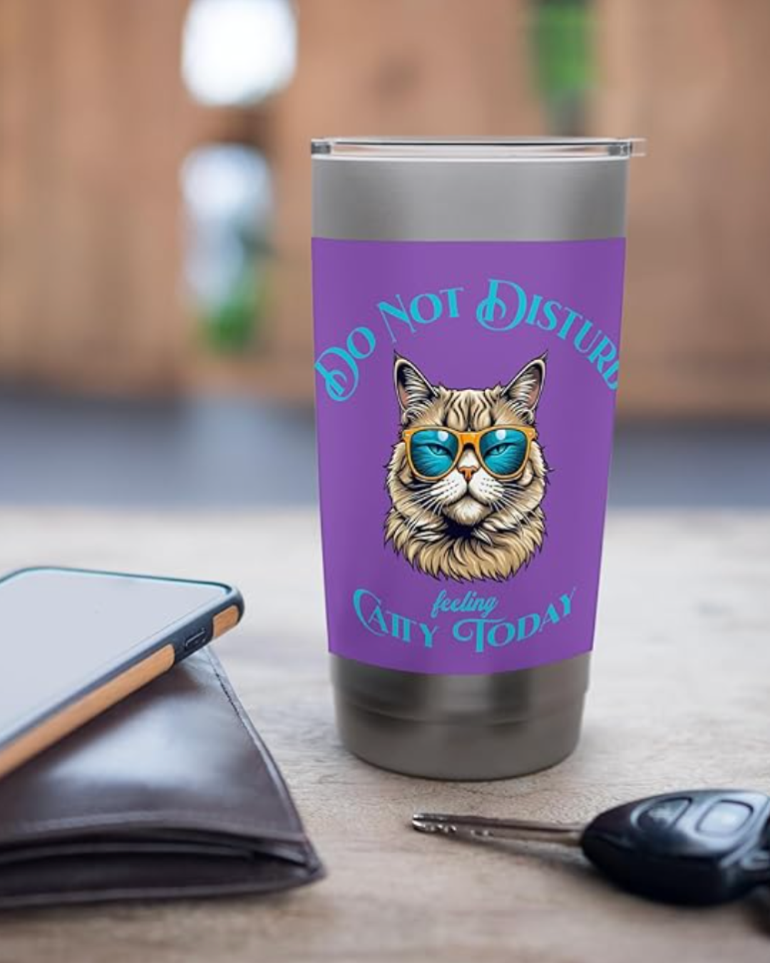 Do Not Disturb Feeling Catty Today Tumbler