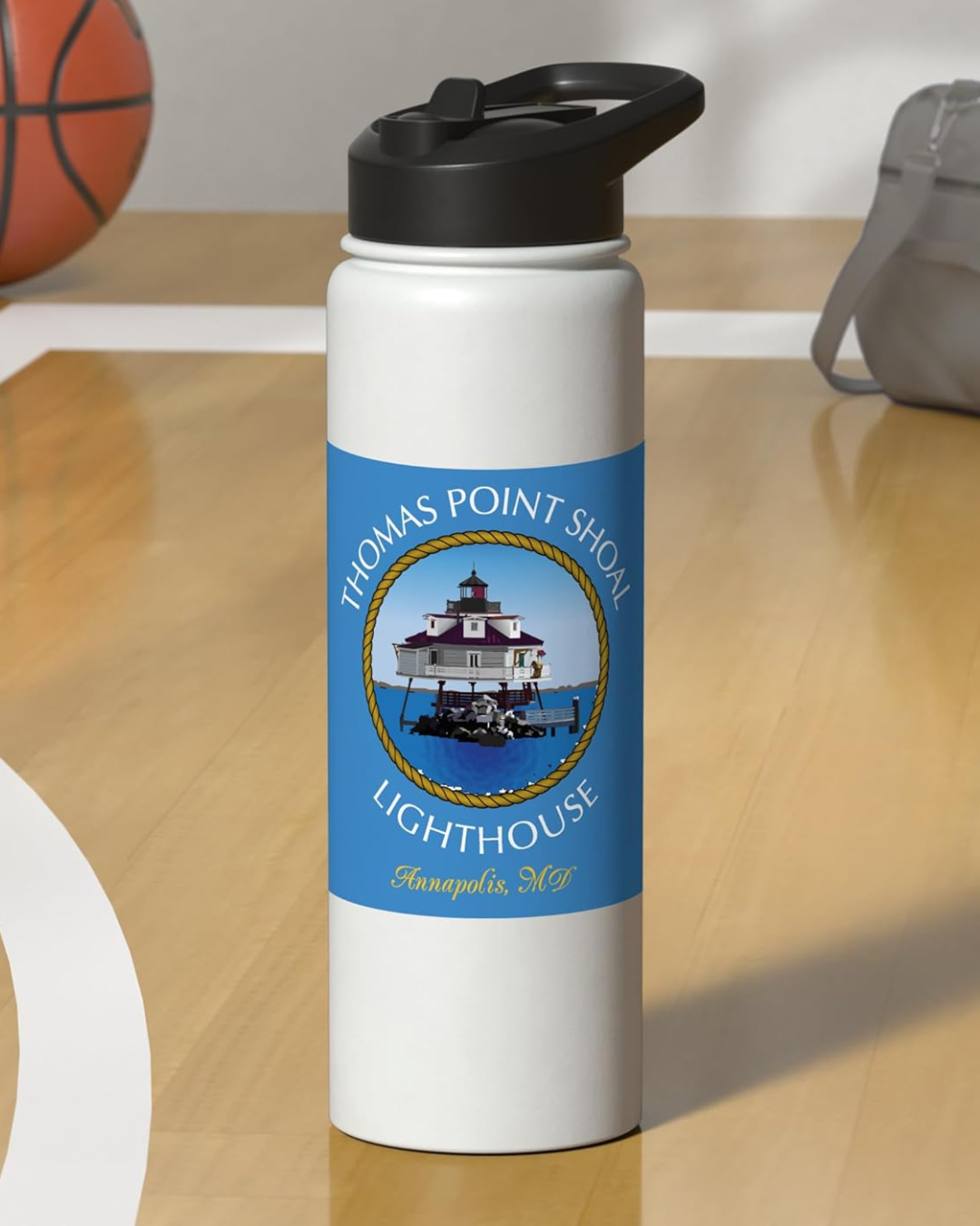 Thomas Point Shoal Lighthouse, Annapolis, MD, Waterbottle