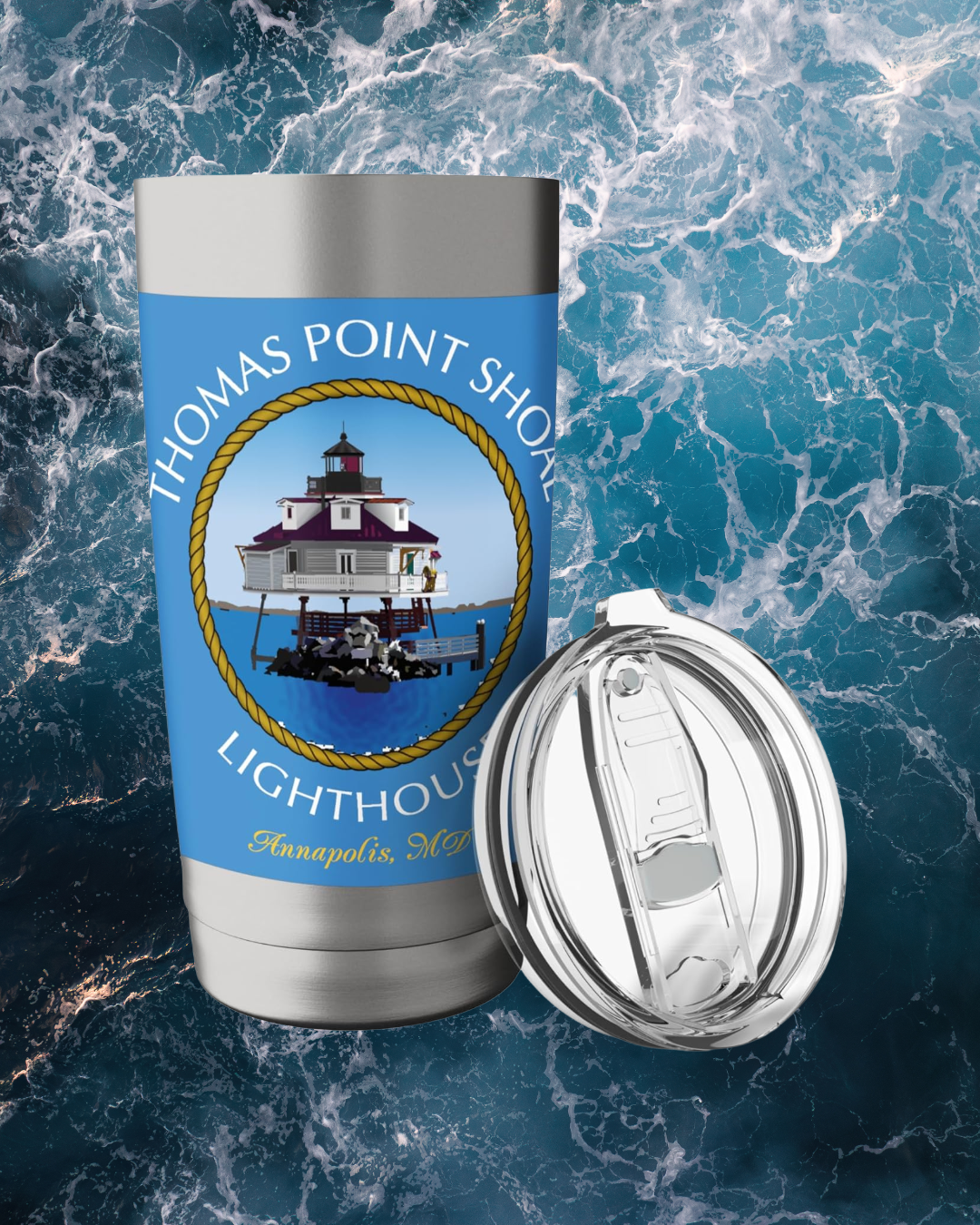 Thomas Point Shoal Lighthouse, Annapolis, MD Tumbler
