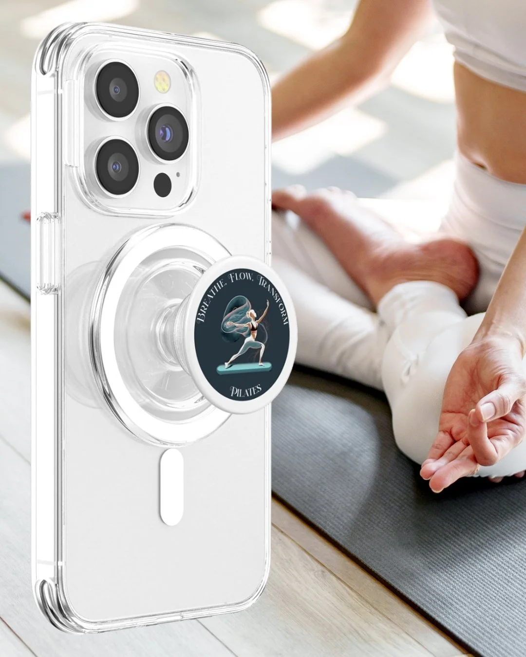 🌟 Breathe, Flow, Transform 🌟 Elevate your Pilates journey with our inspiring PopSockets MagSafe PopGrip for iPhone, Throw Pillow, or Tote Bags! All available on Amazon!

Let this #FitnessInspiration graphic motivate you to embrace the power of Pila