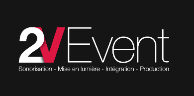 Logo de 2V Event, agence événementielle accompagnée par Wanda Studio