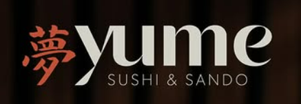 Logo du restaurant Yume Sushi & Sando, établissement accompagné par Wanda Studio