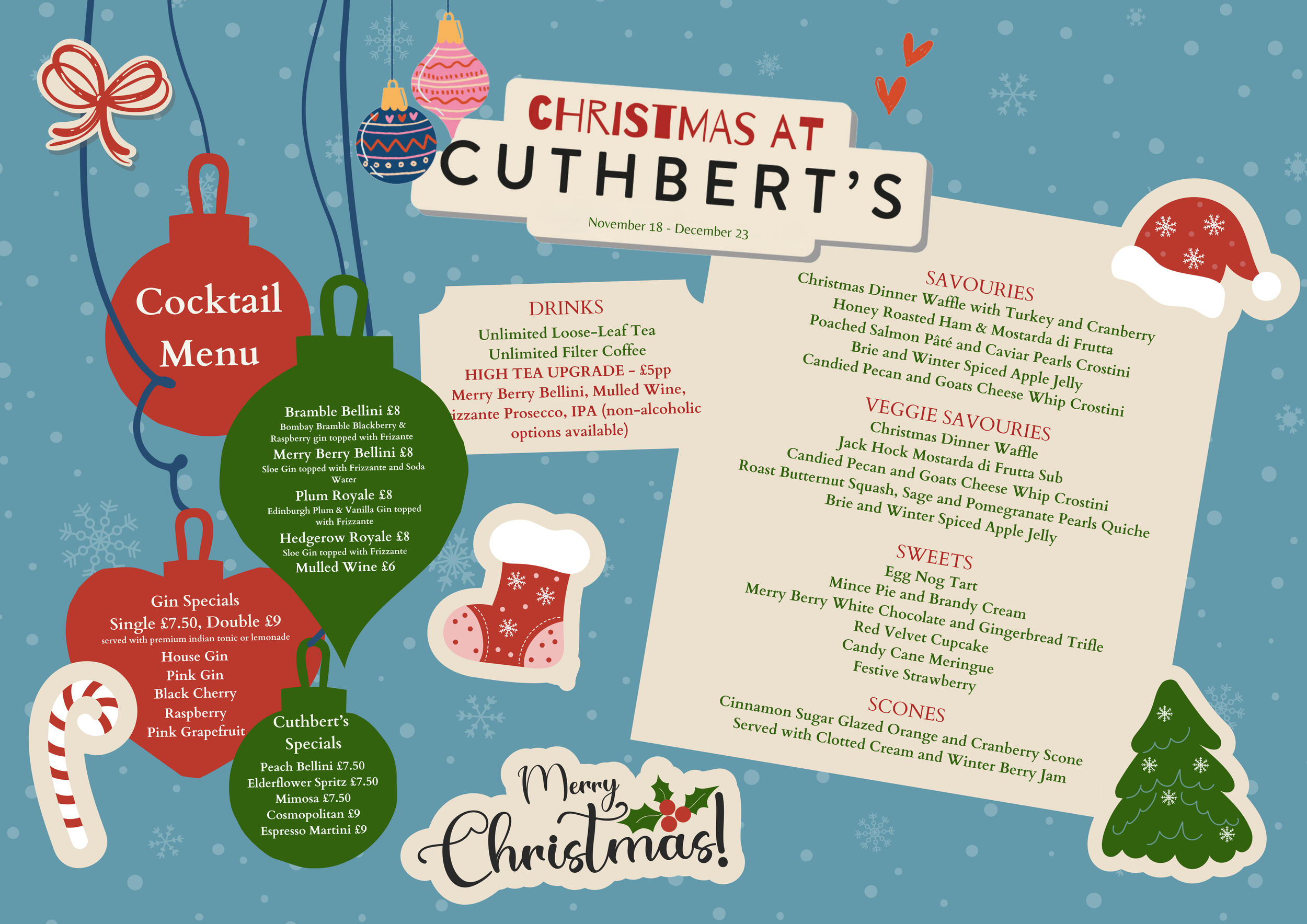 [Original size] Christmas placemats (A4 (Landscape)).png