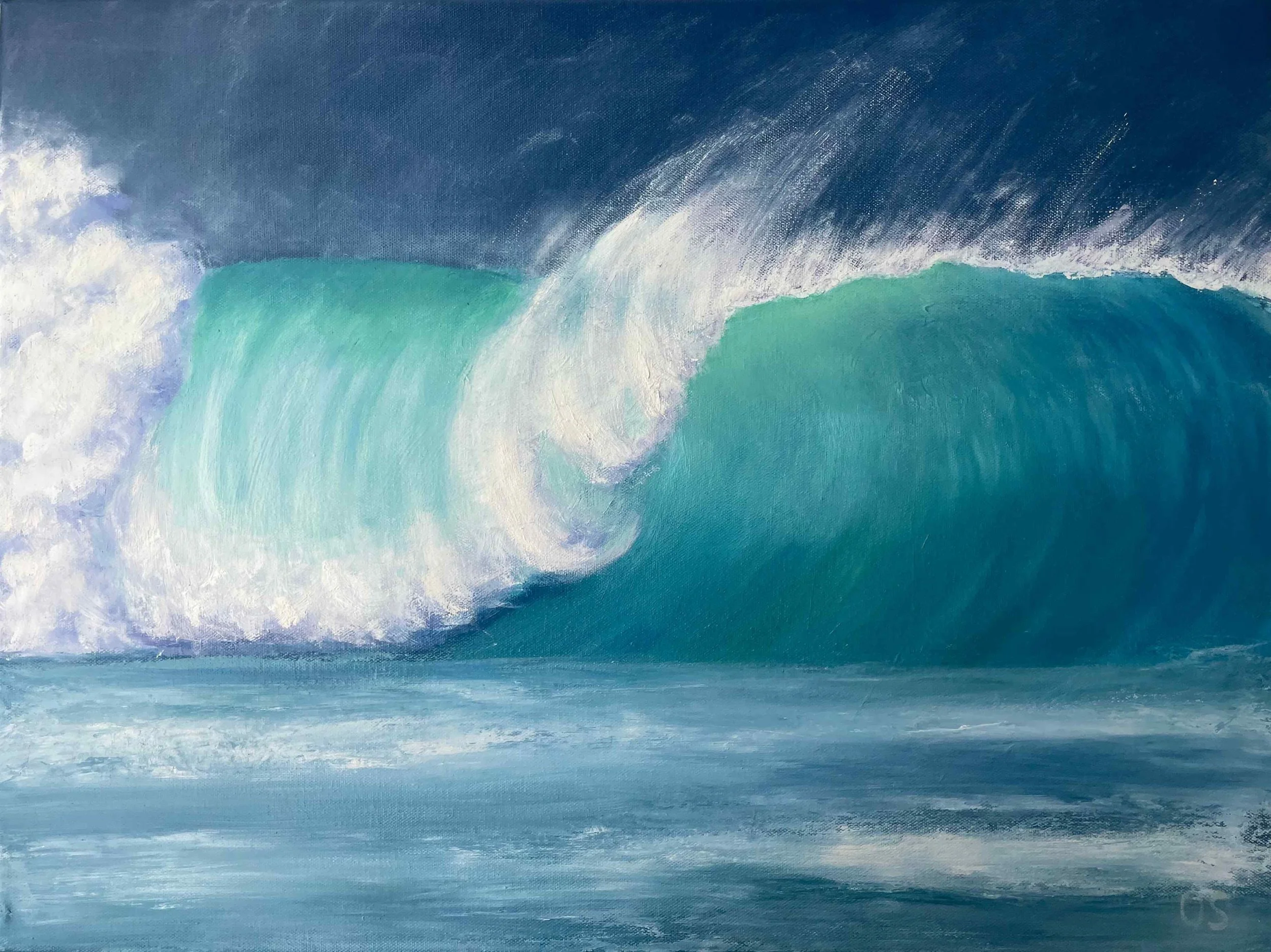 Olena Shyshkov Big Wave power 24x18 2025 Front.jpg