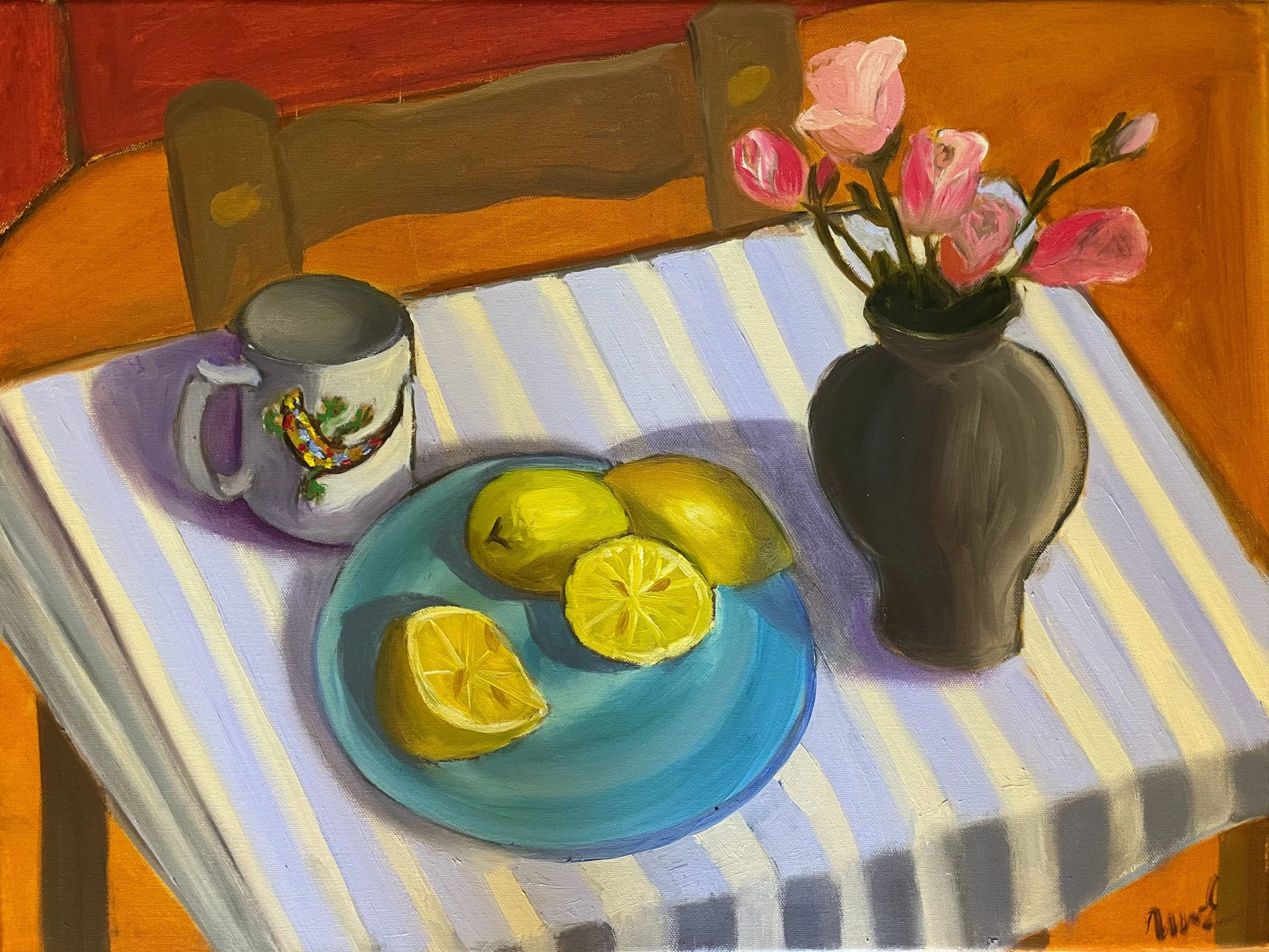 Roses with lemons