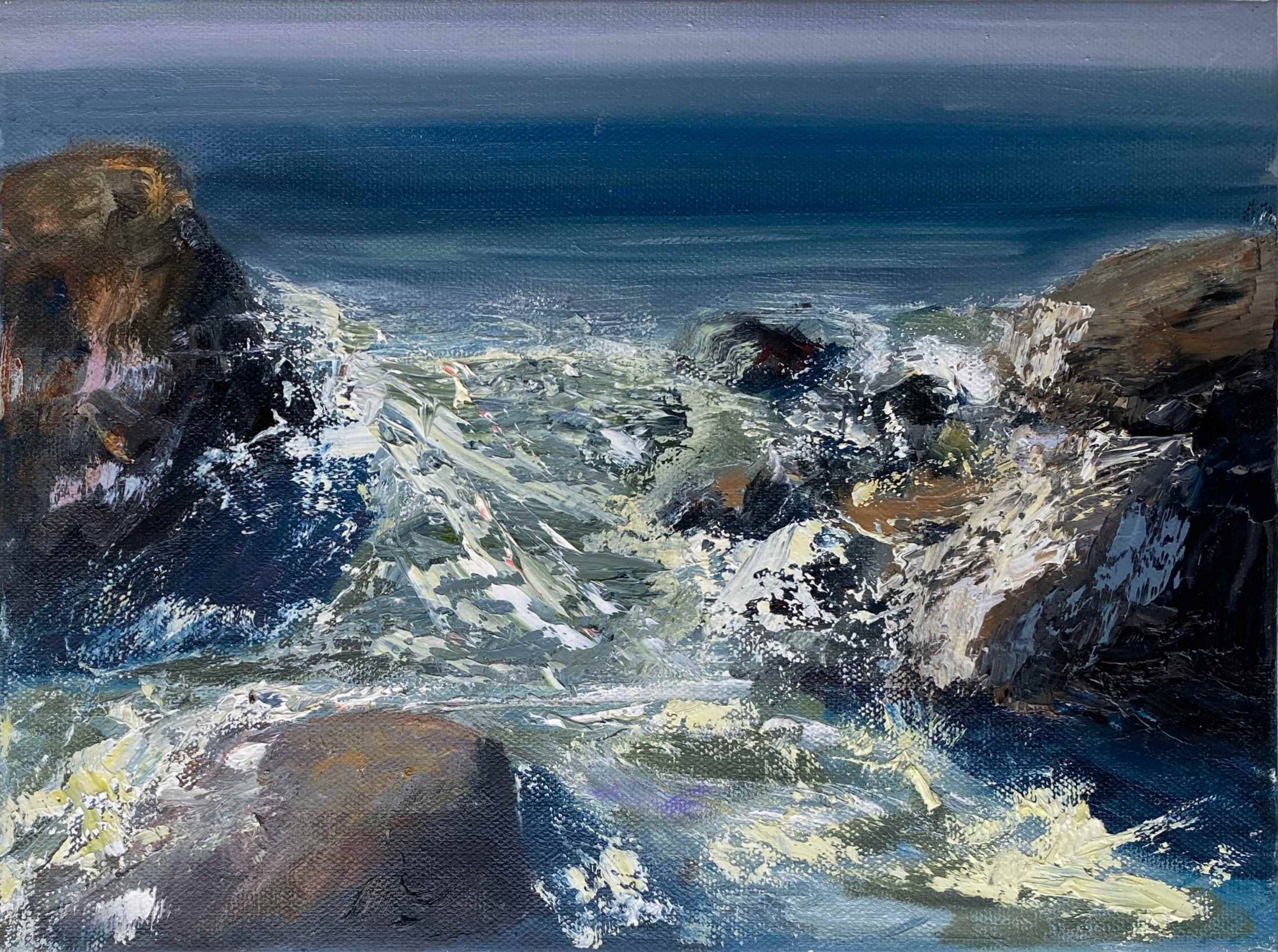 Foam and fury 9×12 by Olena Shyshkova Oil on canvas Front.jpg