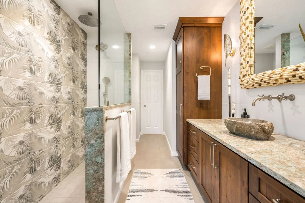 Indialantic Tropical Oasis - Guest/Pool Bathroom Remodel