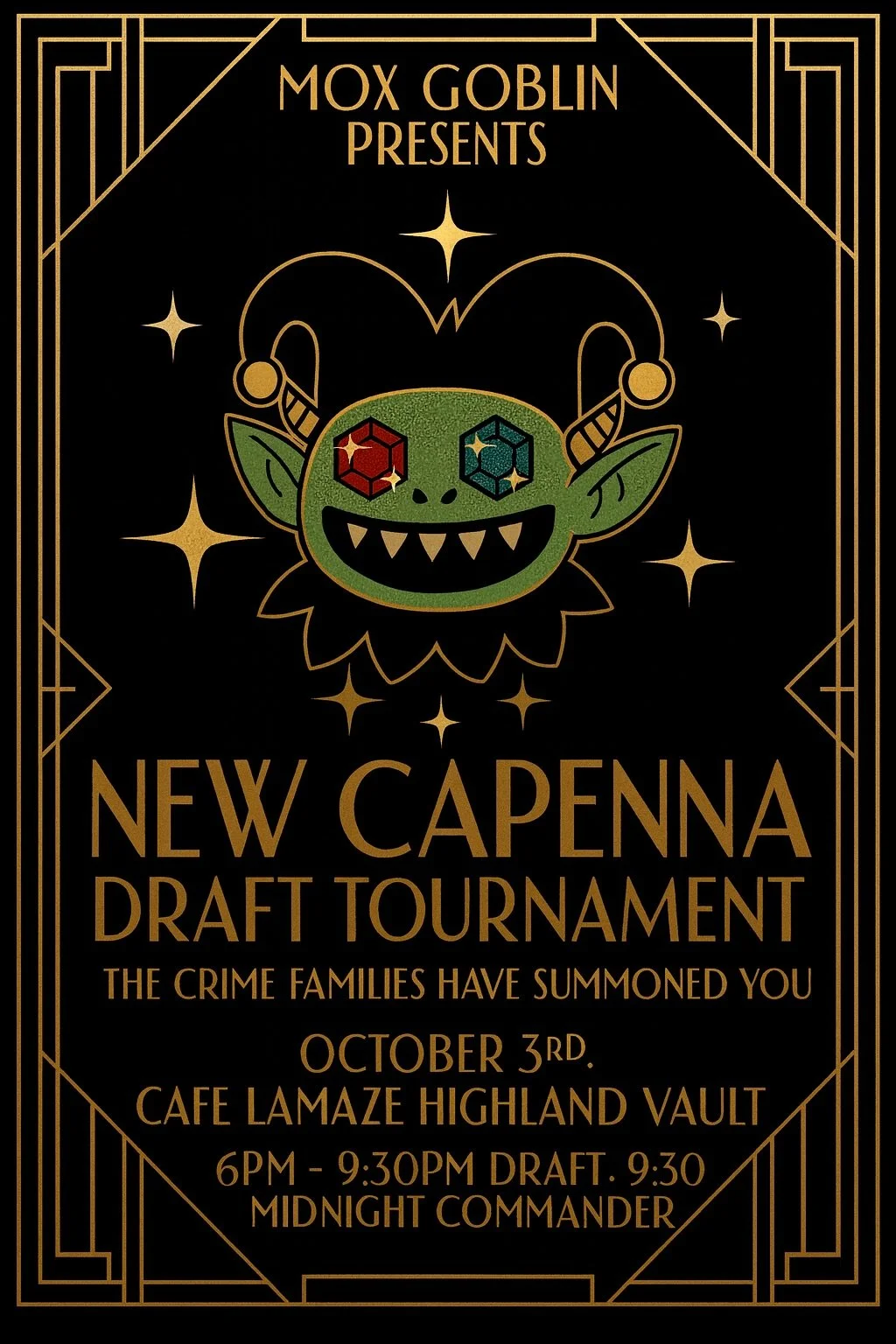 MOXGOBLIN SPECIAL DRAFT NIGHT @ CAFE LA MAZE 🧙♂️