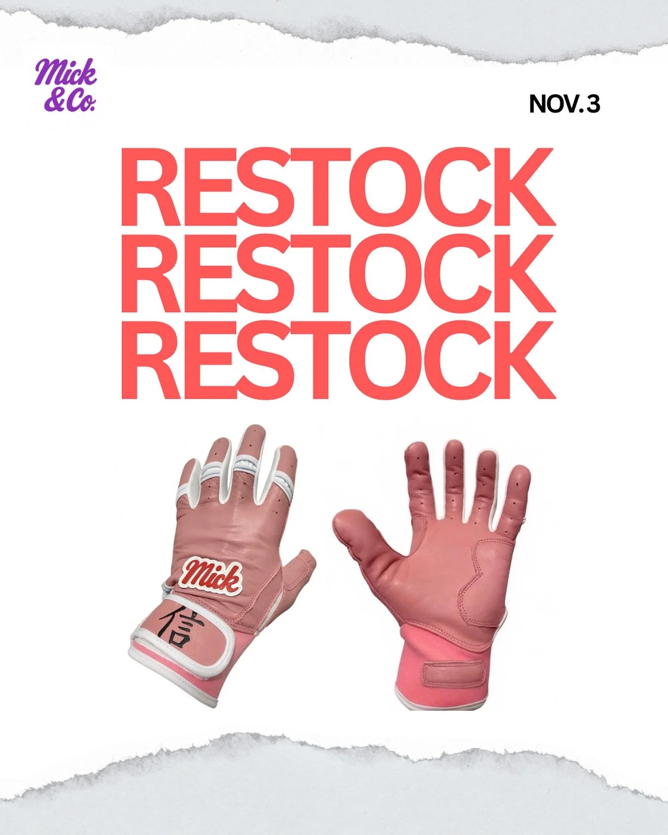 Japanese Cherry Blossom 🌸 gloves are officially restocked in ALL sizes! These are one of our most iconic drops &mdash; and they go fast. Grab yours before they&rsquo;re gone again!

#JapaneseCherryBlossom #MickAndCo #BaseballStyle #BattingGloves #Ba