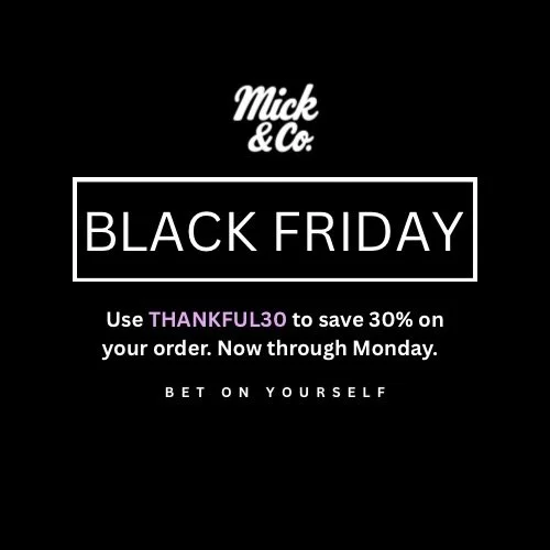 Happy Thanksgiving from Mick &amp; Co! 🦃
We&rsquo;re grateful for every player, parent, and supporter who&rsquo;s been part of the journey.
Now through Monday, use THANKFUL30 to save 30% site-wide &mdash; our biggest sale of the season!

#MickAndCo 