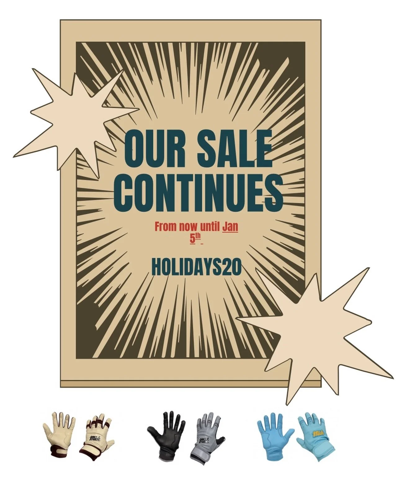 🎉 Holiday Sale Extended! 🎉

You asked &mdash; we listened. We&rsquo;re keeping the holiday savings rolling into the new year!
Now through January 5th, use code HOLIDAYS20 at checkout to save 20% on your entire order.

Start the year off fresh with 