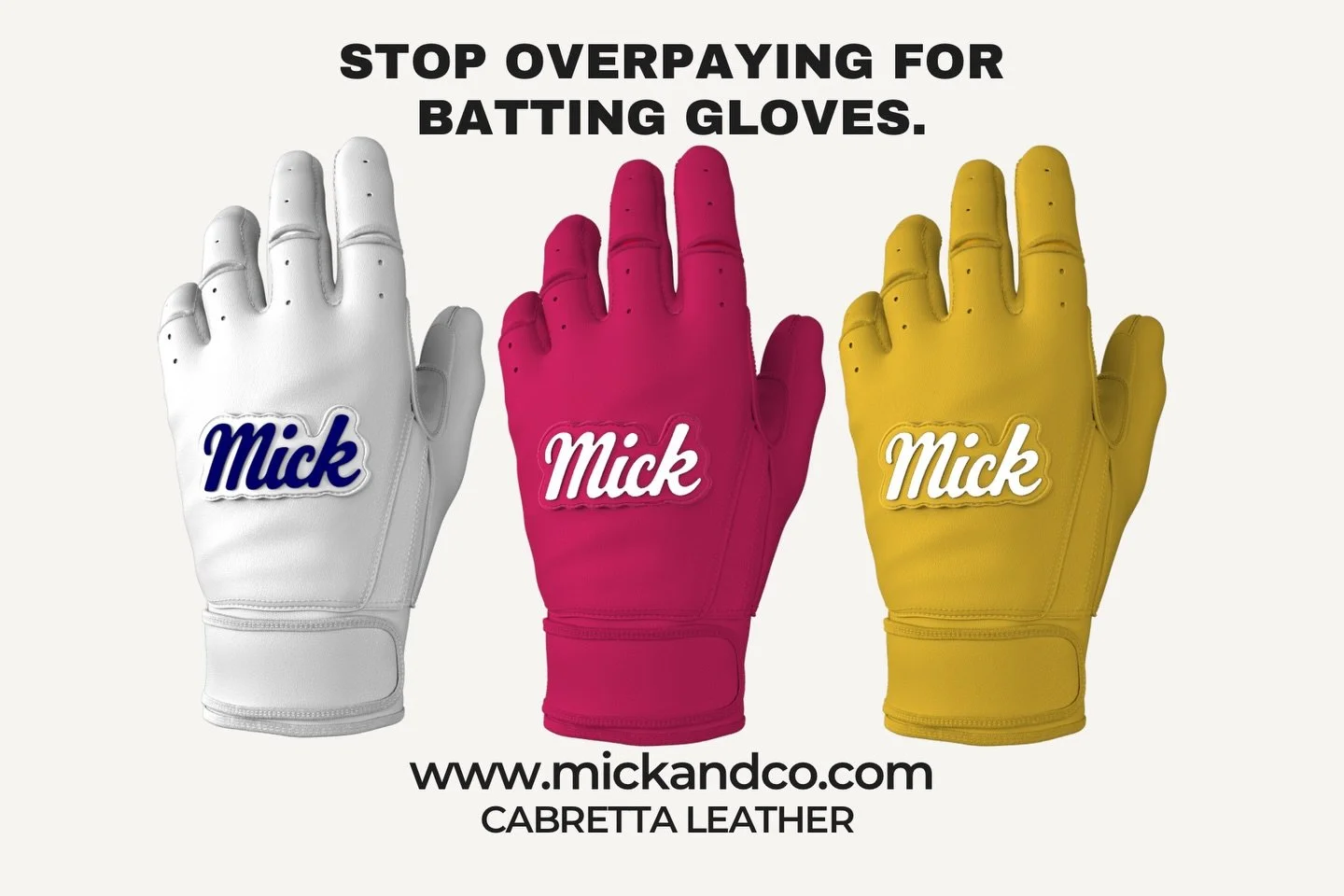 Where design meets performance.
Crafted from premium Cabretta leather for a buttery-soft feel and built to last through every rep.
Mick &amp; Co. &mdash; made for players who expect more.