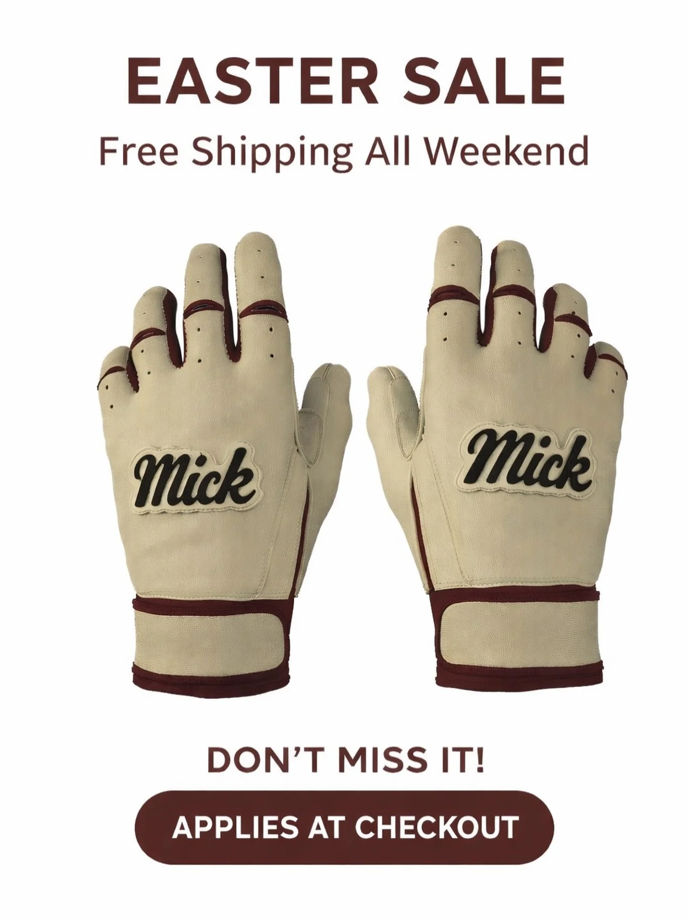 Enjoy free shipping all weekend long this Easter weekend 🐣
No code needed &mdash; it&rsquo;s applied at checkout.

Premium feel. Built to last. Don&rsquo;t miss it.